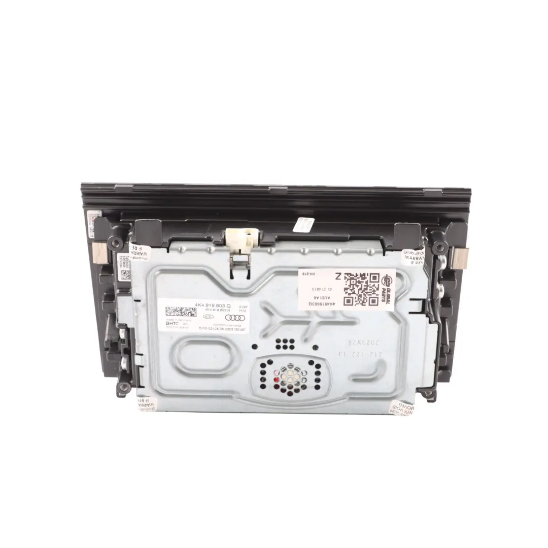 Audi A6 C8 Multifunction LCD Display Unity With Soft Touc Surface - SKU 4K4919603Q - Part number 4K4919603Q