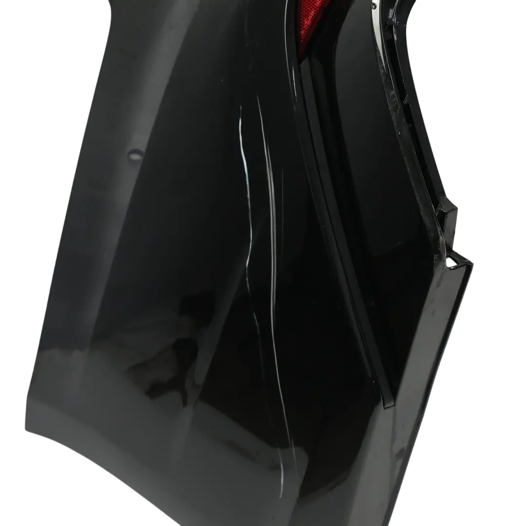 Bumper Trim Panel Upper Cover Mythical Black - Y9T to Audi A6 C8 Saloon Rear with Part number 4K5807067G Audi A6 C8 Saloon Rear Bumper Trim Panel Upper Cover Mythical Black - Y9T - SKU 4K5807067G-MYB - Part number 4K5807067G