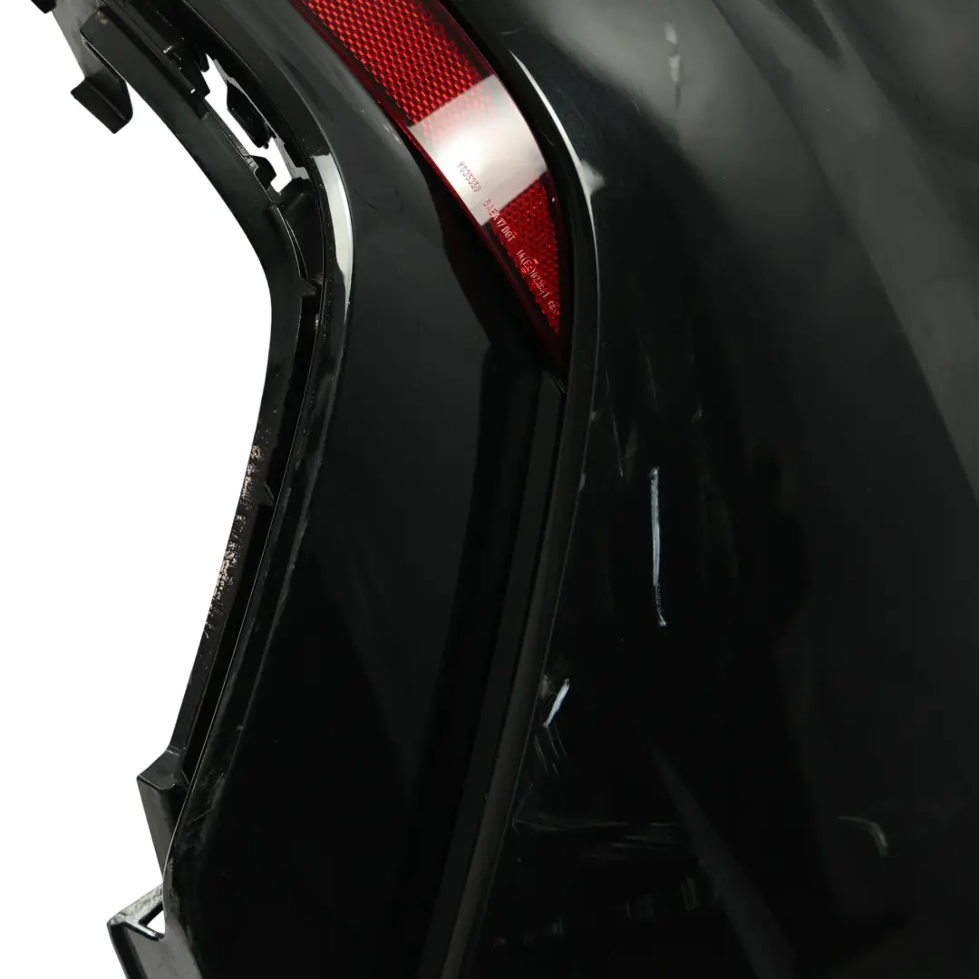 Bumper Trim Panel Upper Cover Mythical Black - Y9T to Audi A6 C8 Saloon Rear with Part number 4K5807067G Audi A6 C8 Saloon Rear Bumper Trim Panel Upper Cover Mythical Black - Y9T - SKU 4K5807067G-MYB - Part number 4K5807067G