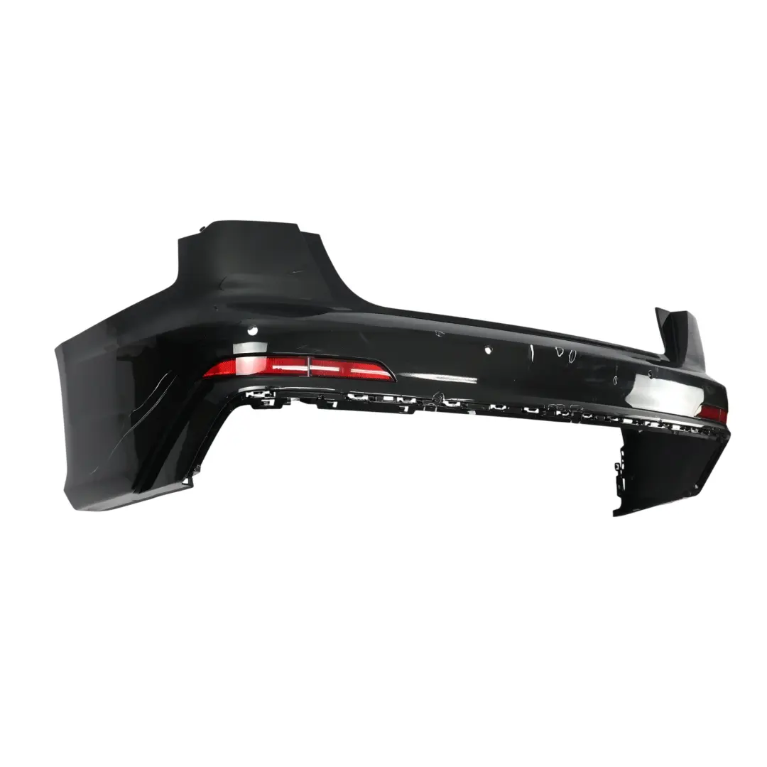 Bumper Trim Panel Upper Cover Mythical Black - Y9T to Audi A6 C8 Saloon Rear with Part number 4K5807067G Audi A6 C8 Saloon Rear Bumper Trim Panel Upper Cover Mythical Black - Y9T - SKU 4K5807067G-MYB - Part number 4K5807067G