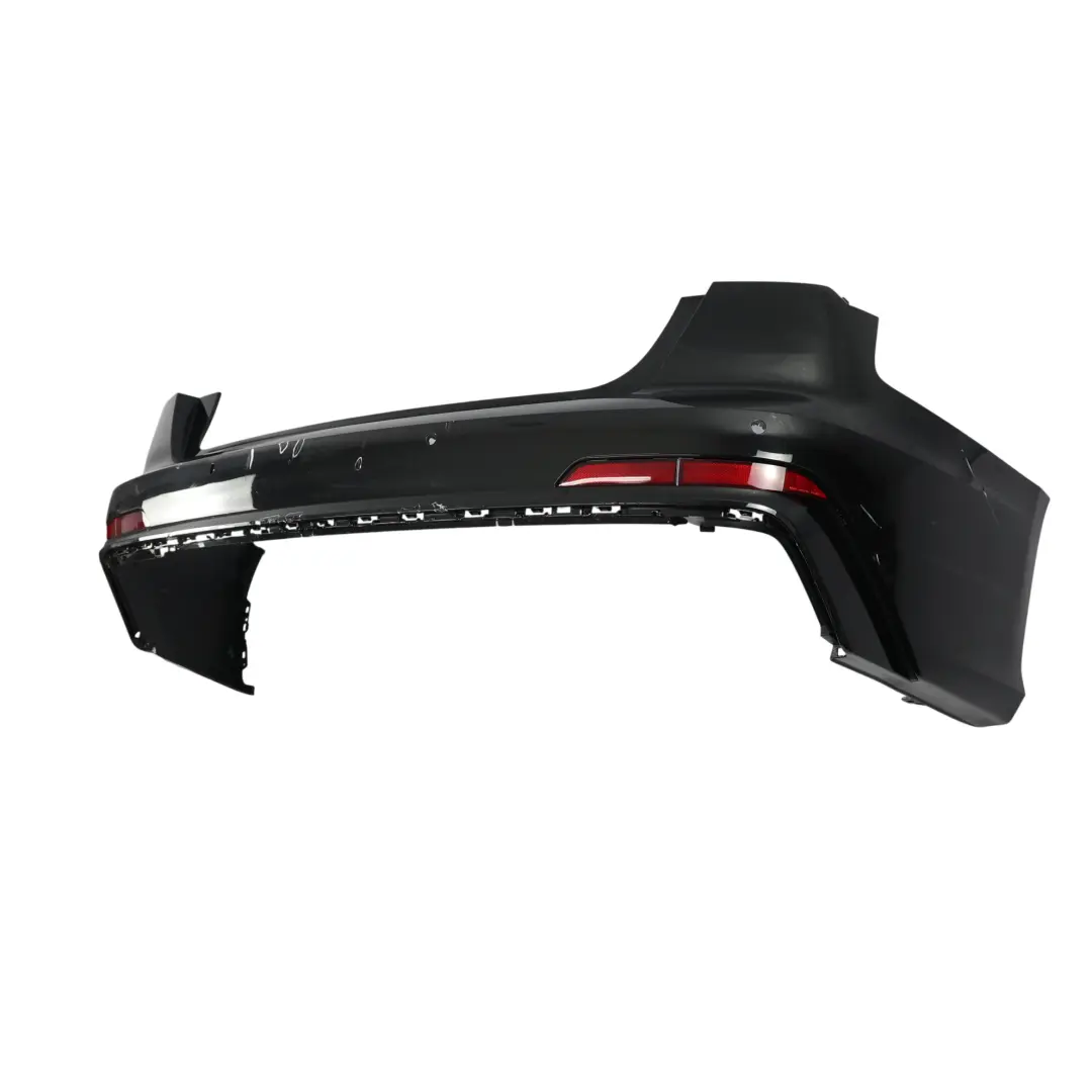 Audi A6 C8 Saloon Rear Bumper Trim Panel Upper Cover Mythical Black - Y9T - SKU 4K5807067G-MYB - Part number 4K5807067G