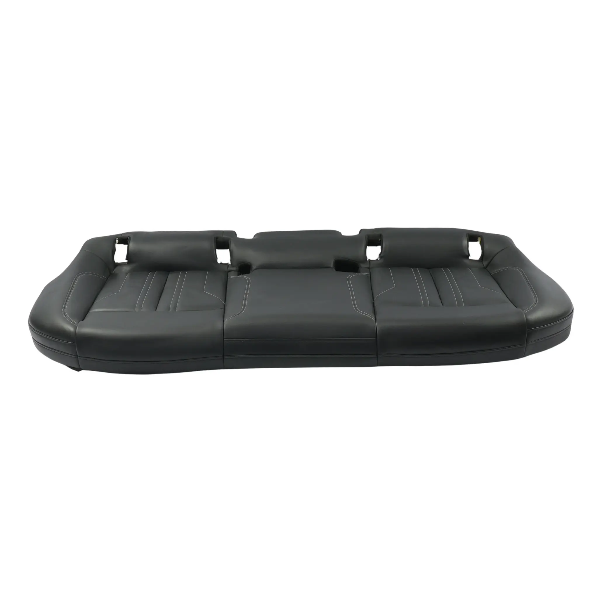 Audi A6 C8 S6 Seat Bench Cover Leather Soul Black Cliff Grey Rear 4K5885403AE