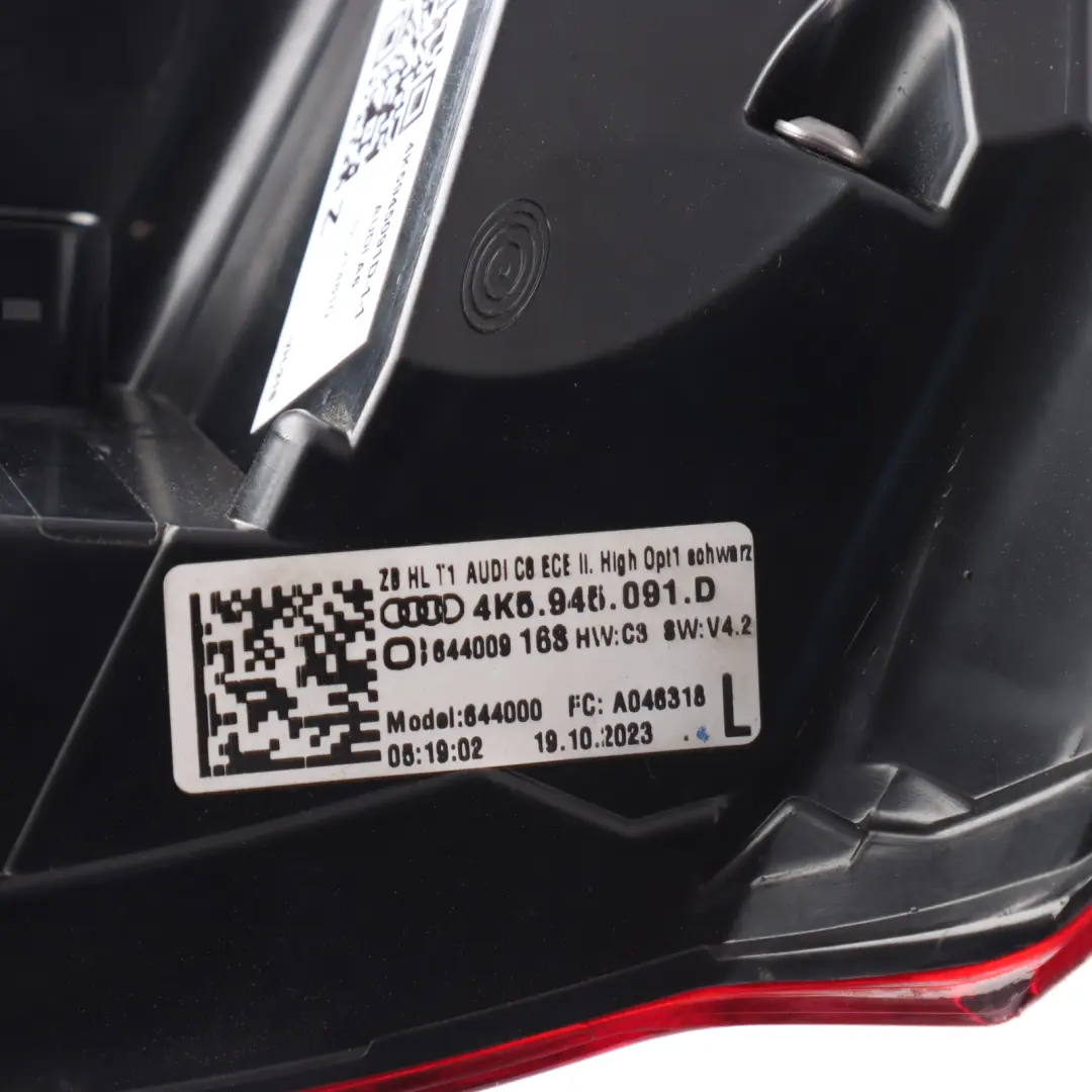 Audi A6 S6 C8 Rear Tailgate Boot Tail Light Lamp Inner Left N/S - SKU 4K5945091D-1 - Part number 4K5945091D