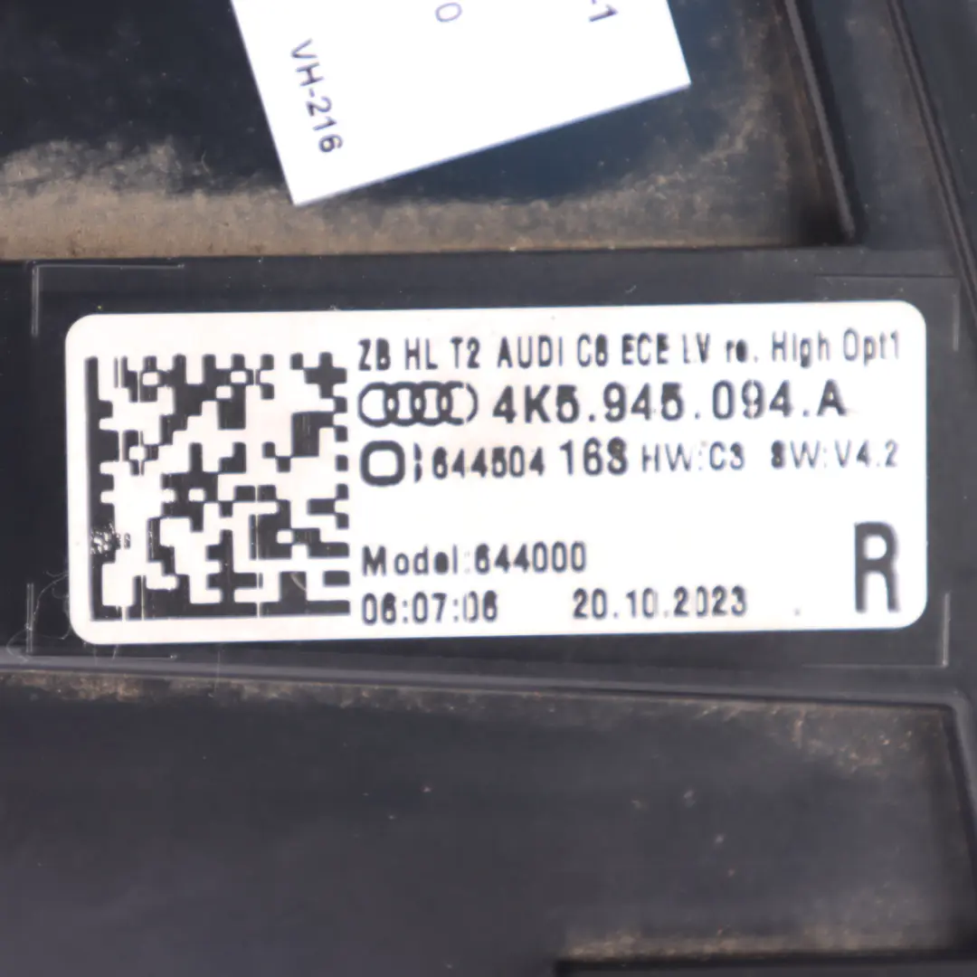 Inner Tail Light Lamp Assembly Right O/S Side to Audi A6 C8 Rear with Part number 4K5945094A Audi A6 C8 Rear Inner Tail Light Lamp Assembly Right O/S Side - SKU 4K5945094A-1 - Part number 4K5945094A