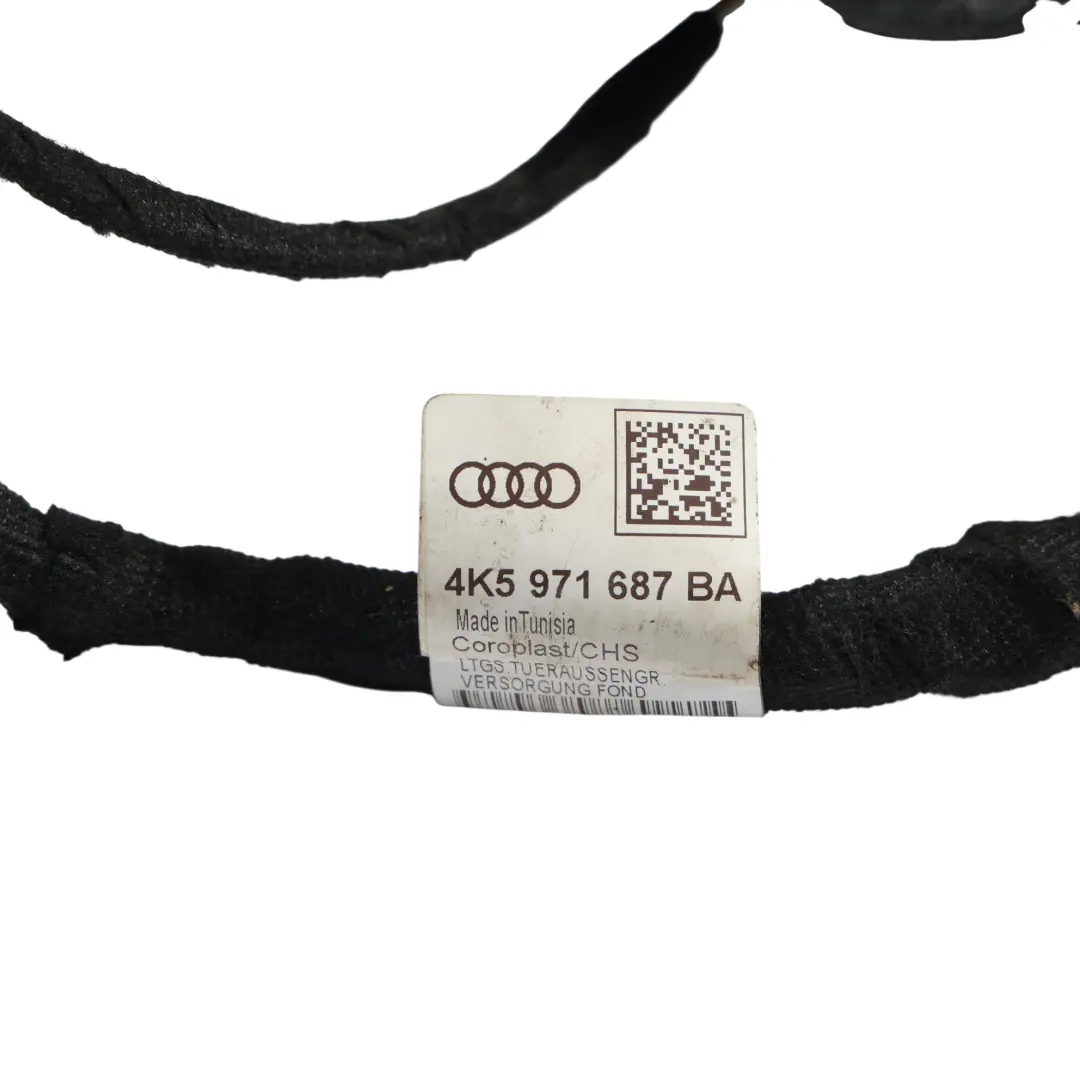 Puerta Cableado Cable Mazo Posterior Izquierda Derecha para Audi A6 C8 con número de pieza 4K5971687BA Audi A6 C8 Puerta Cableado Cable Mazo Posterior Izquierda Derecha - SKU 4K5971687BA - Número de pieza 4K5971687BA