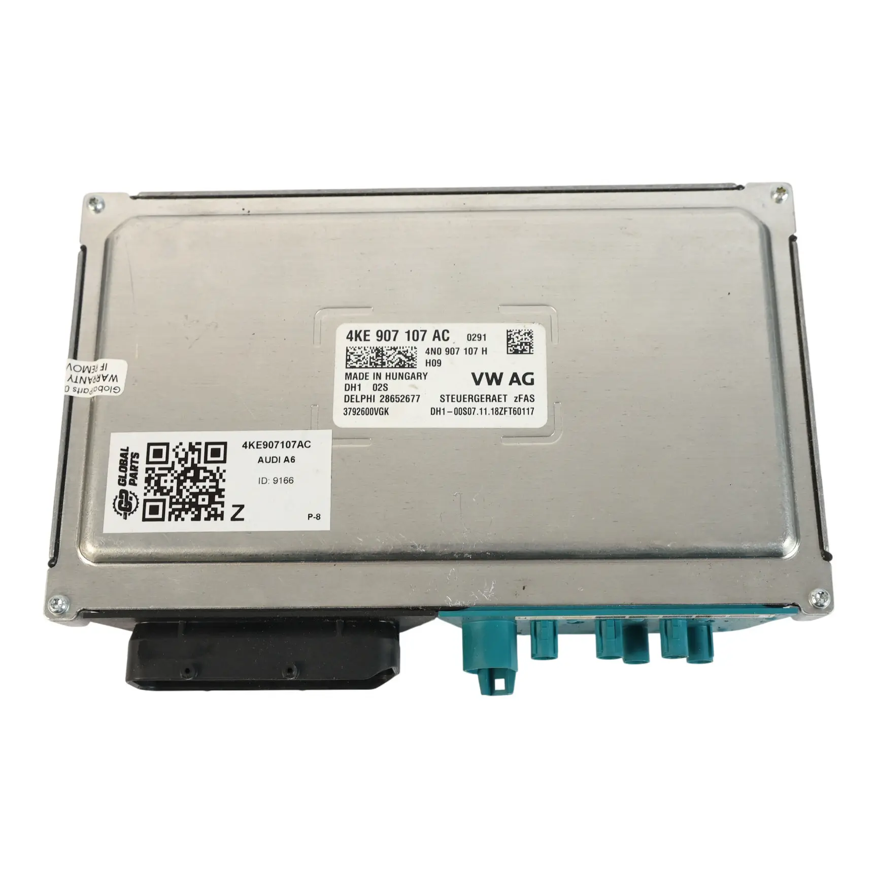 Audi A6 C8 Front Camera Driver Assistance Control Unit Module zFAS 4KE907107AR