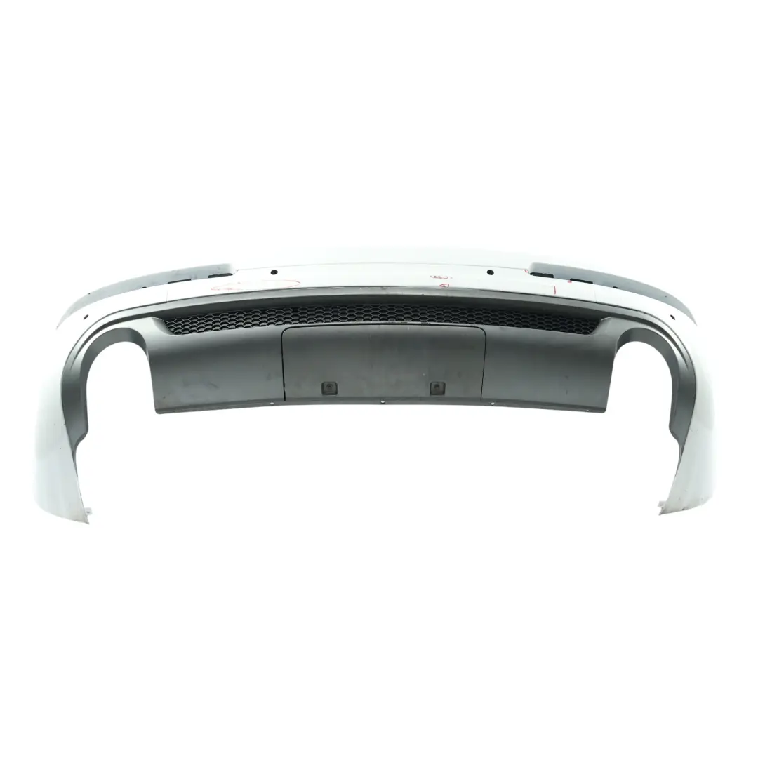 Bumper Trim Panel Covering Glacier White Pearl - S9R to Audi Q7 4L Rear with Part number 4L0807303D Audi Q7 4L Rear Bumper Trim Panel Covering Glacier White Pearl - S9R - SKU 4L0807303D-MGW - Part number 4L0807303D