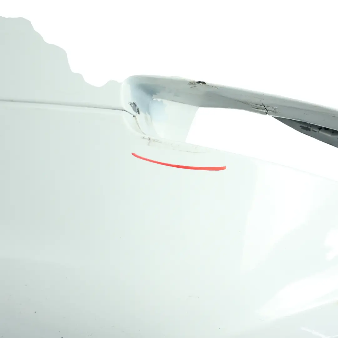 Bumper Trim Panel Covering Glacier White Pearl - S9R to Audi Q7 4L Rear with Part number 4L0807303D Audi Q7 4L Rear Bumper Trim Panel Covering Glacier White Pearl - S9R - SKU 4L0807303D-MGW - Part number 4L0807303D
