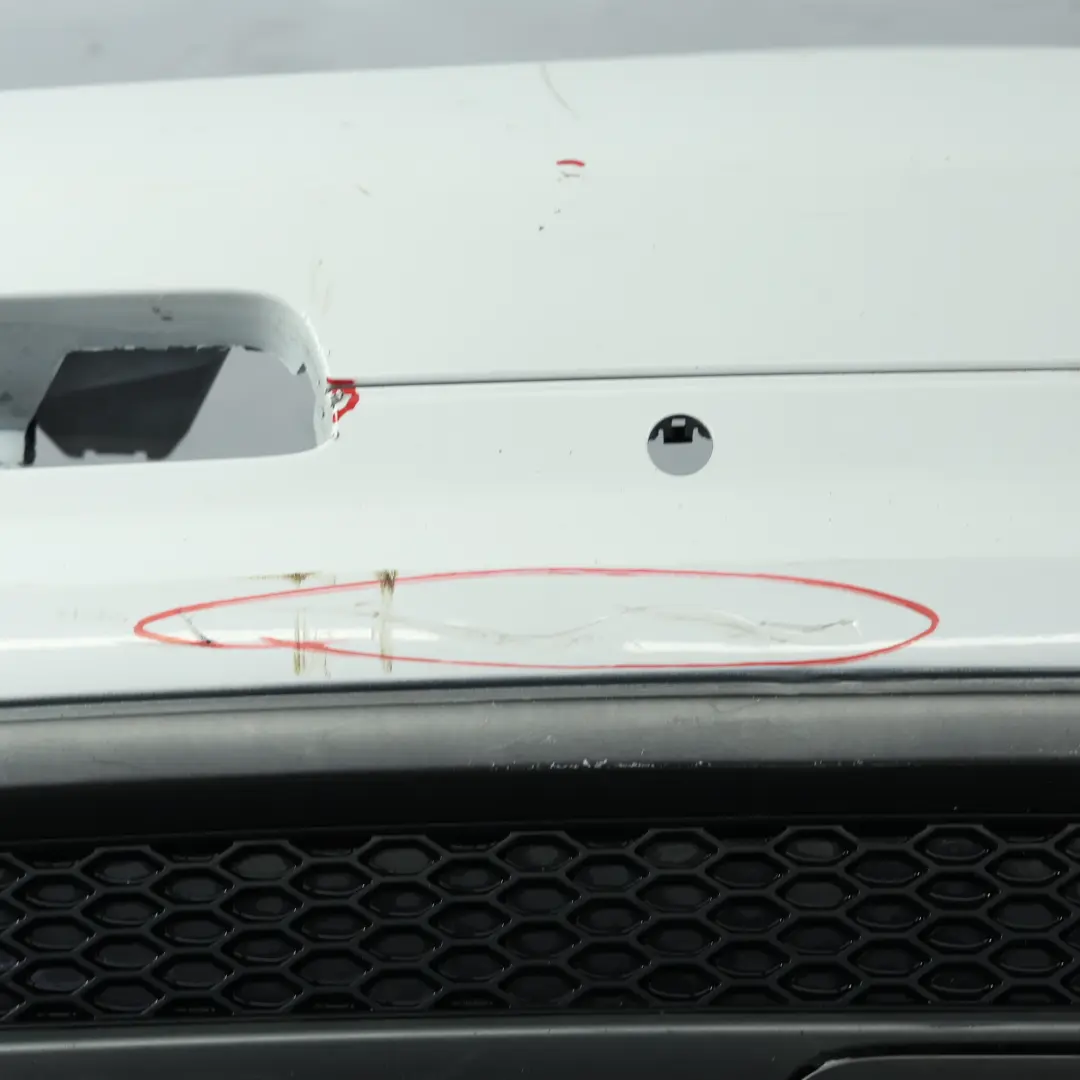 Audi Q7 4L Rear Bumper Trim Panel Covering Glacier White Pearl - S9R - SKU 4L0807303D-MGW - Part number 4L0807303D