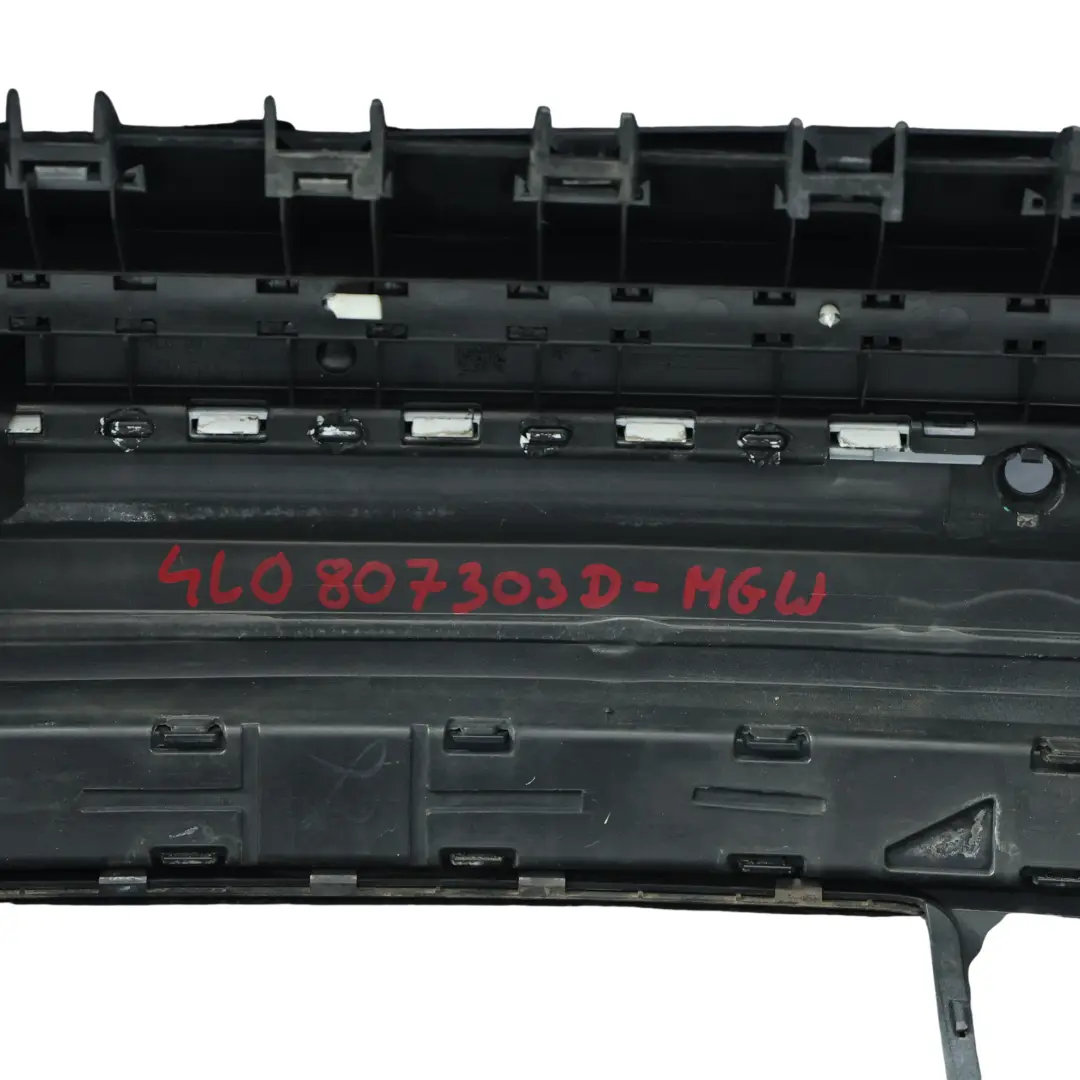 Audi Q7 4L Rear Bumper Trim Panel Covering Glacier White Pearl - S9R - SKU 4L0807303D-MGW - Part number 4L0807303D