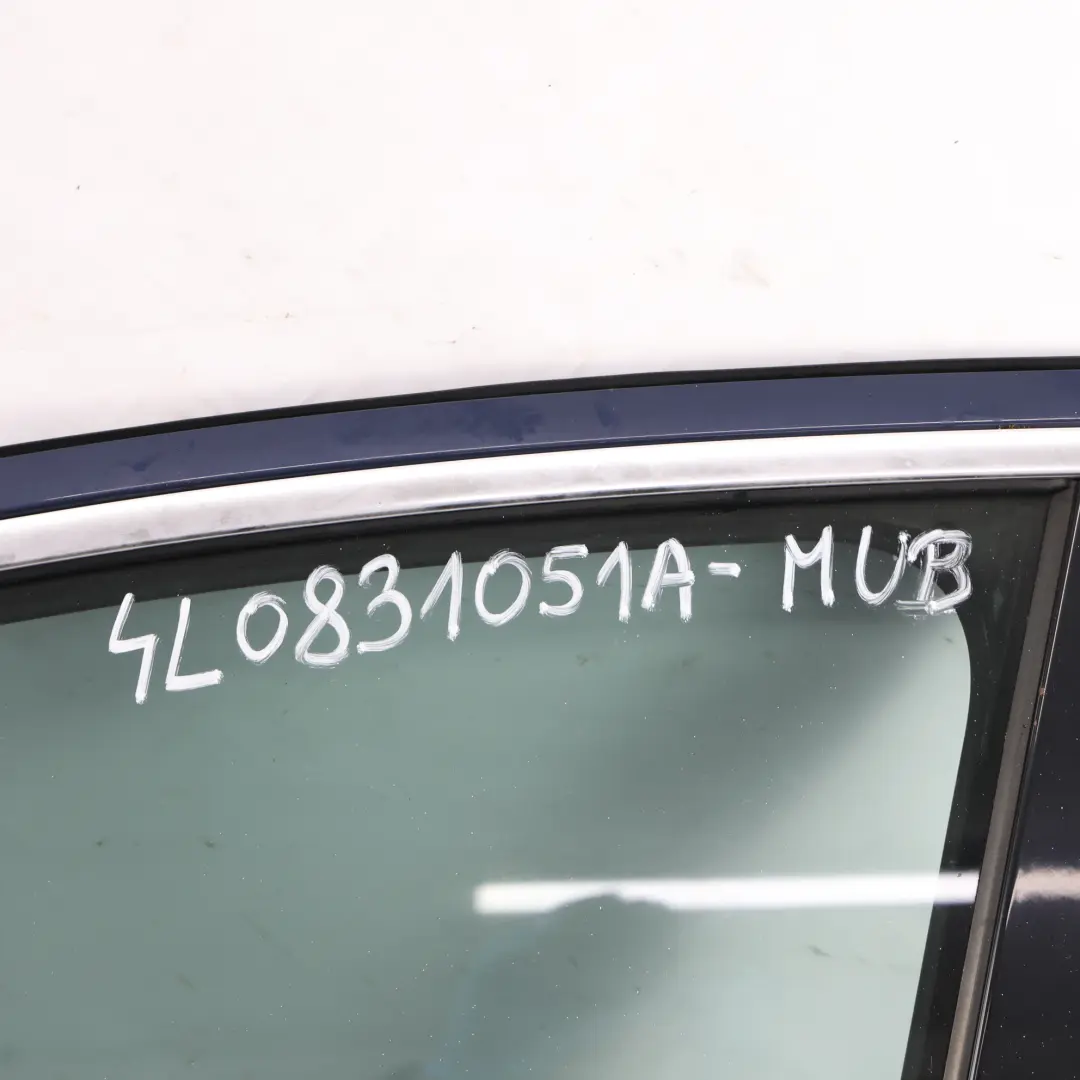 Panneau De Porte Avant Gauche Mugello Blue Pearl Z5E pour Audi Q7 4L à propos du numéro de pièce 4L0831051A Audi Q7 4L Panneau De Porte Avant Gauche Mugello Blue Pearl Z5E - SKU 4L0831051A-MUB - Numéro de pièce 4L0831051A