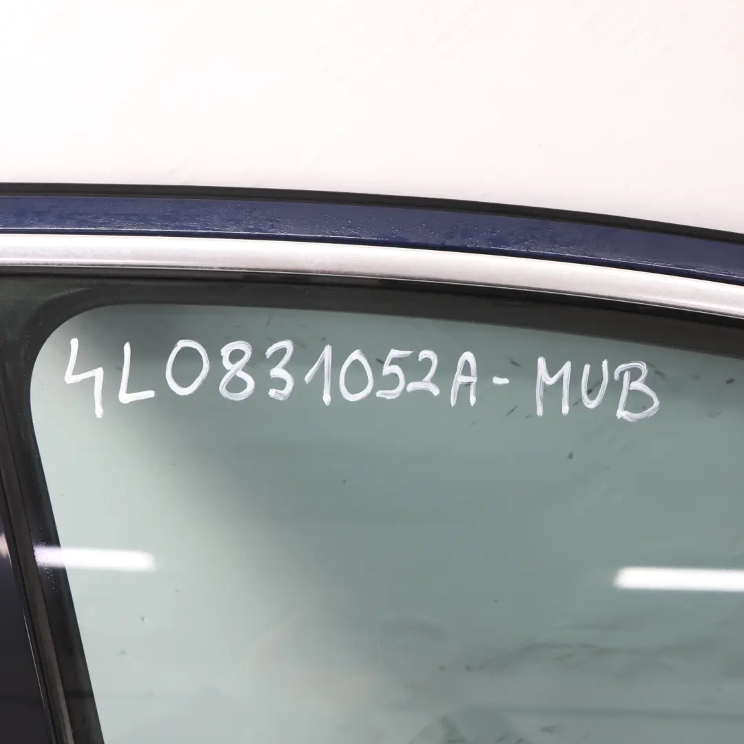 Audi Q7 4L Drzwi Przednie Prawe Mugello Blue Pearl Niebieski - Z5E - SKU 4L0831052A-MUB - Numer Części 4L0831052A