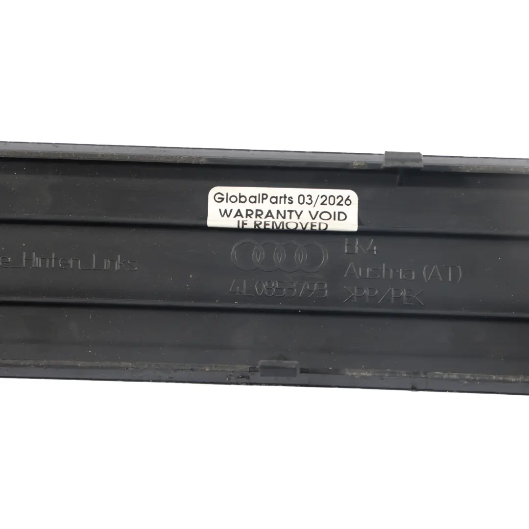 Listwa Osłona Progu Tylna Lewa Czarna do Audi Q7 4L o numerze 4L0853793 Audi Q7 4L Listwa Osłona Progu Tylna Lewa Czarna - SKU 4L0853793 - Numer Części 4L0853793