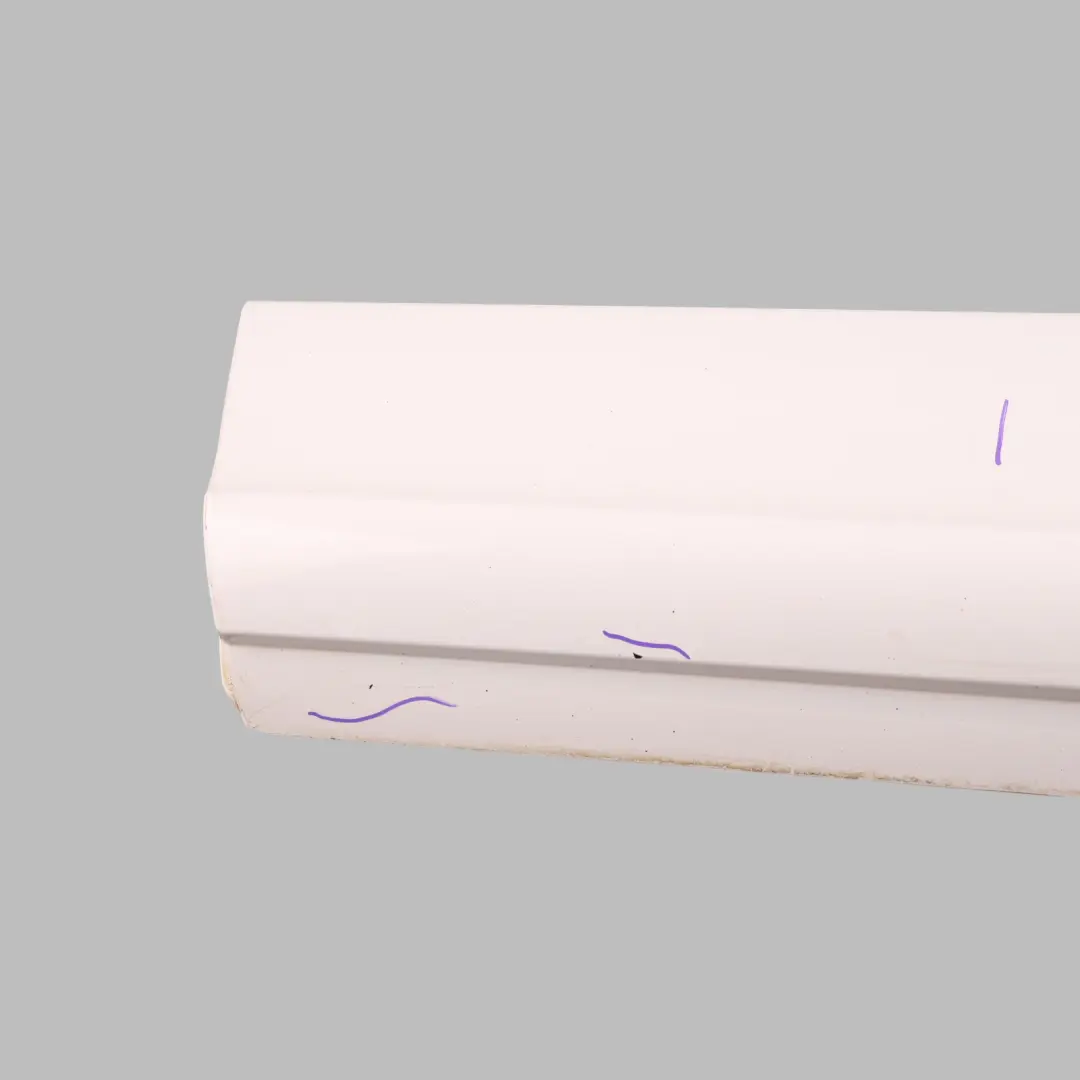 Audi Q7 4L Door Sill Cover Moulding Strip Rear Left N/S Ibis White - Y9C - SKU 4L0853969F-IWH - Part number 4L0853969F