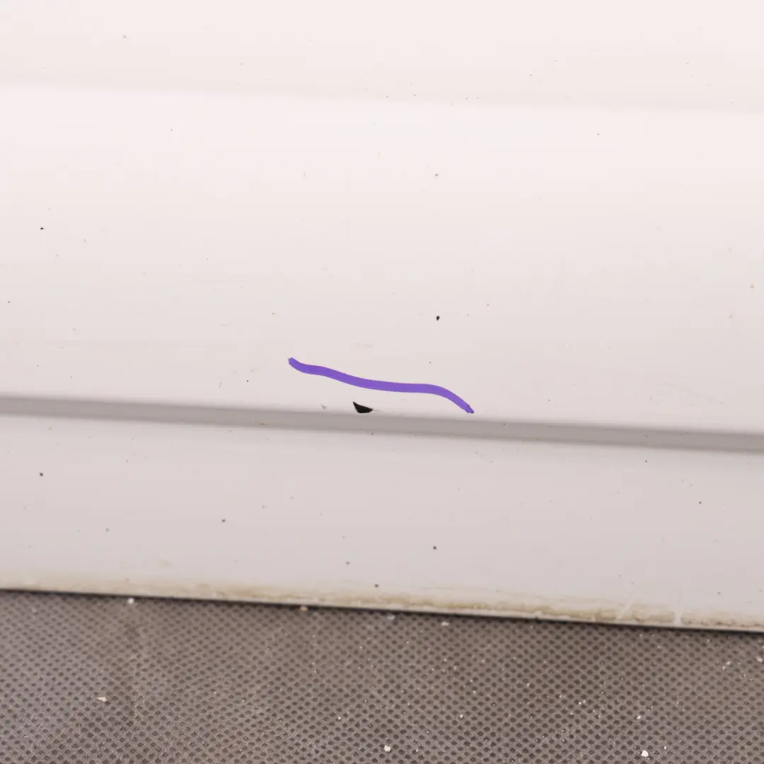 Audi Q7 4L Door Sill Cover Moulding Strip Rear Left N/S Ibis White - Y9C - SKU 4L0853969F-IWH - Part number 4L0853969F