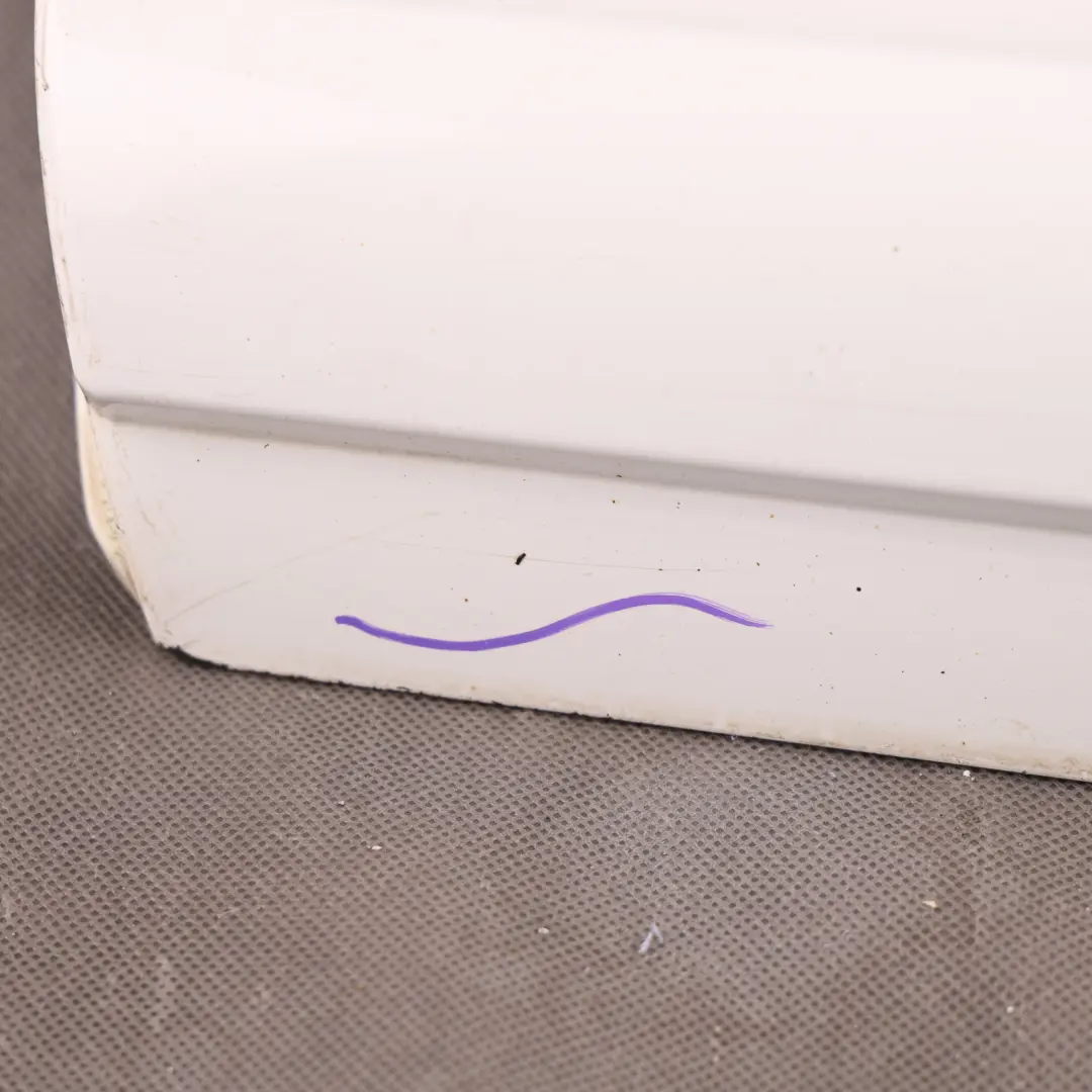 Door Sill Cover Moulding Strip Rear Left N/S Ibis White - Y9C to Audi Q7 4L with Part number 4L0853969F Audi Q7 4L Door Sill Cover Moulding Strip Rear Left N/S Ibis White - Y9C - SKU 4L0853969F-IWH - Part number 4L0853969F