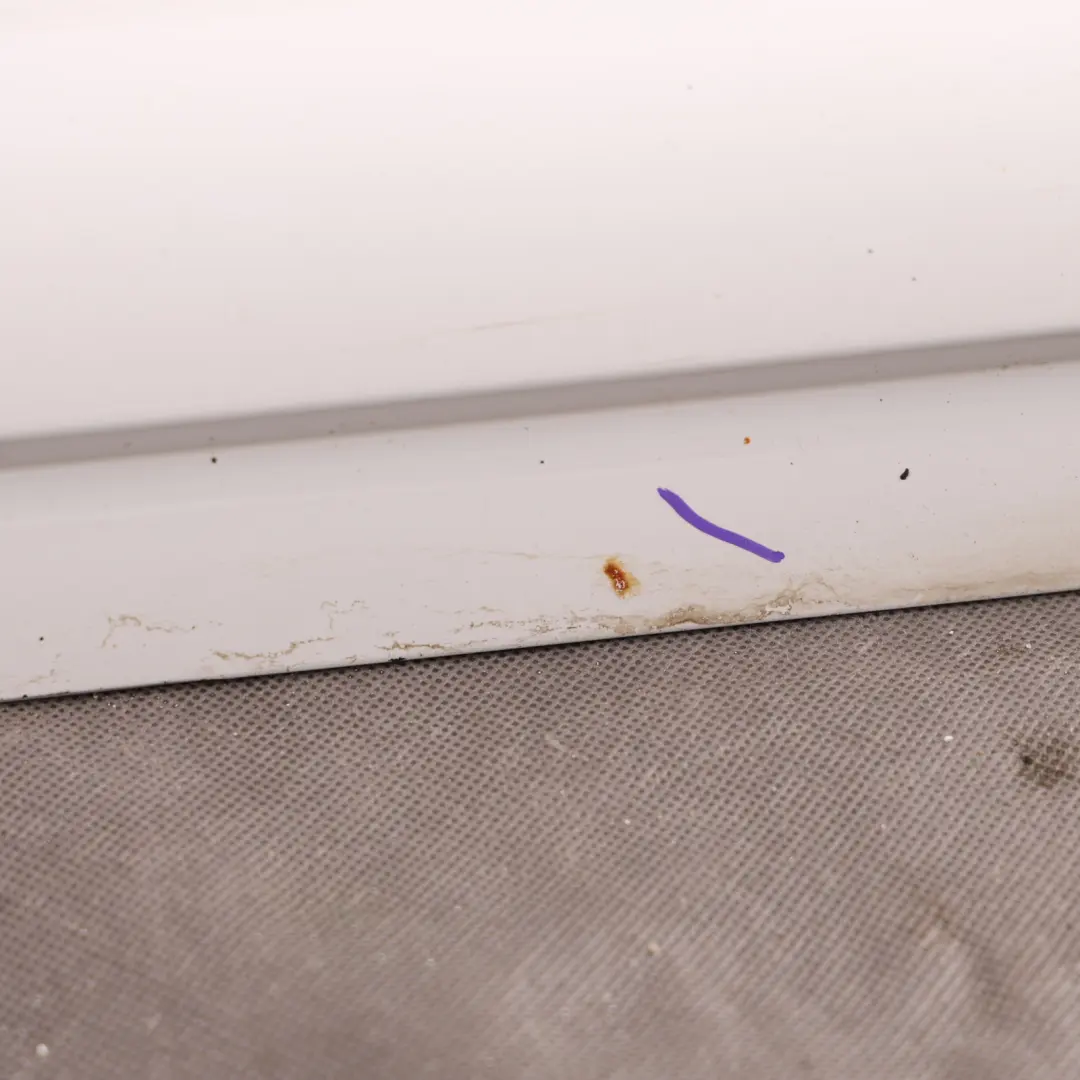 Door Sill Cover Moulding Strip Rear Left N/S Ibis White - Y9C to Audi Q7 4L with Part number 4L0853969F Audi Q7 4L Door Sill Cover Moulding Strip Rear Left N/S Ibis White - Y9C - SKU 4L0853969F-IWH - Part number 4L0853969F