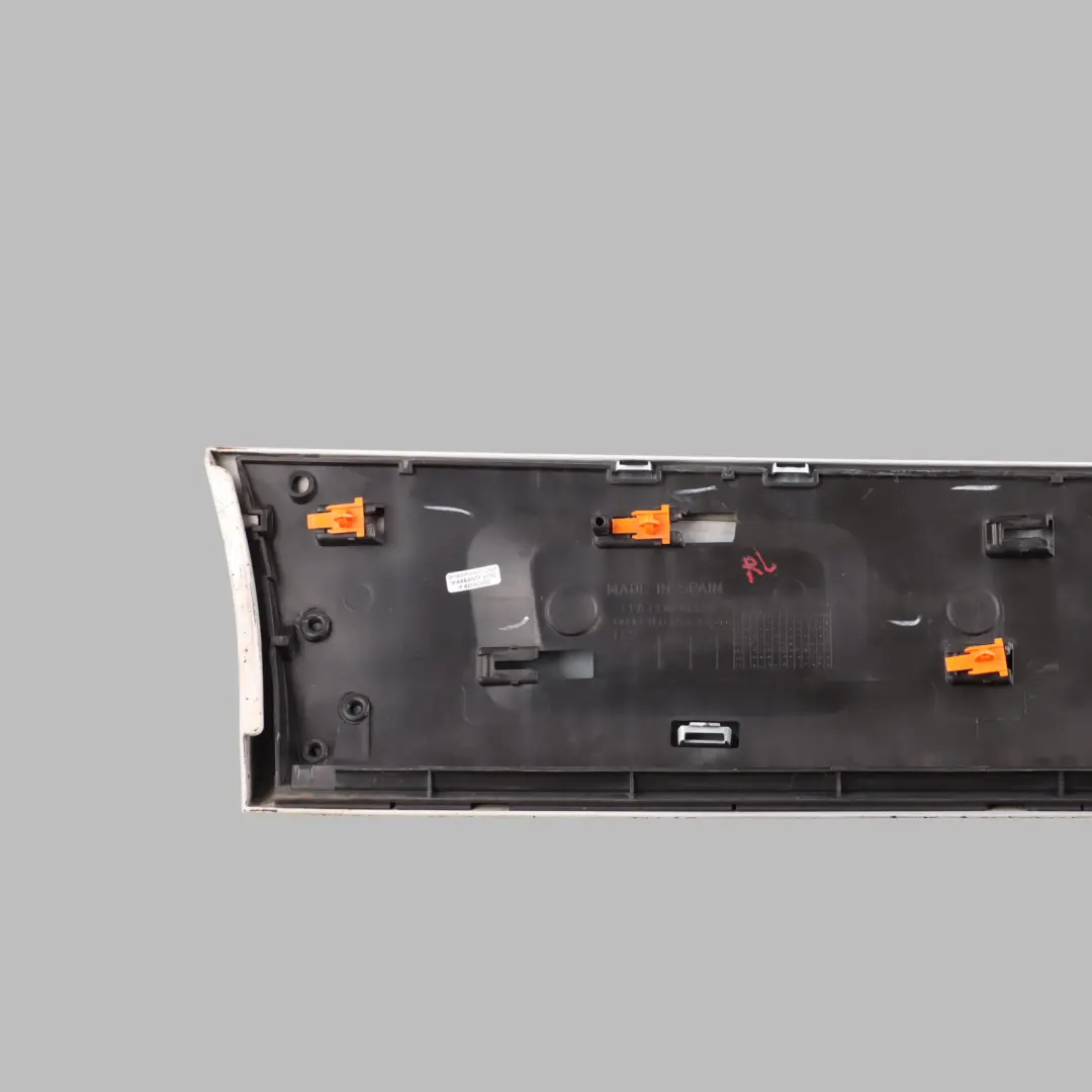 Audi Q7 4L Door Sill Cover Moulding Strip Rear Left N/S Glacier White Pearl-S9R - SKU 4L0853969F-MGW - Part number 4L0853969F