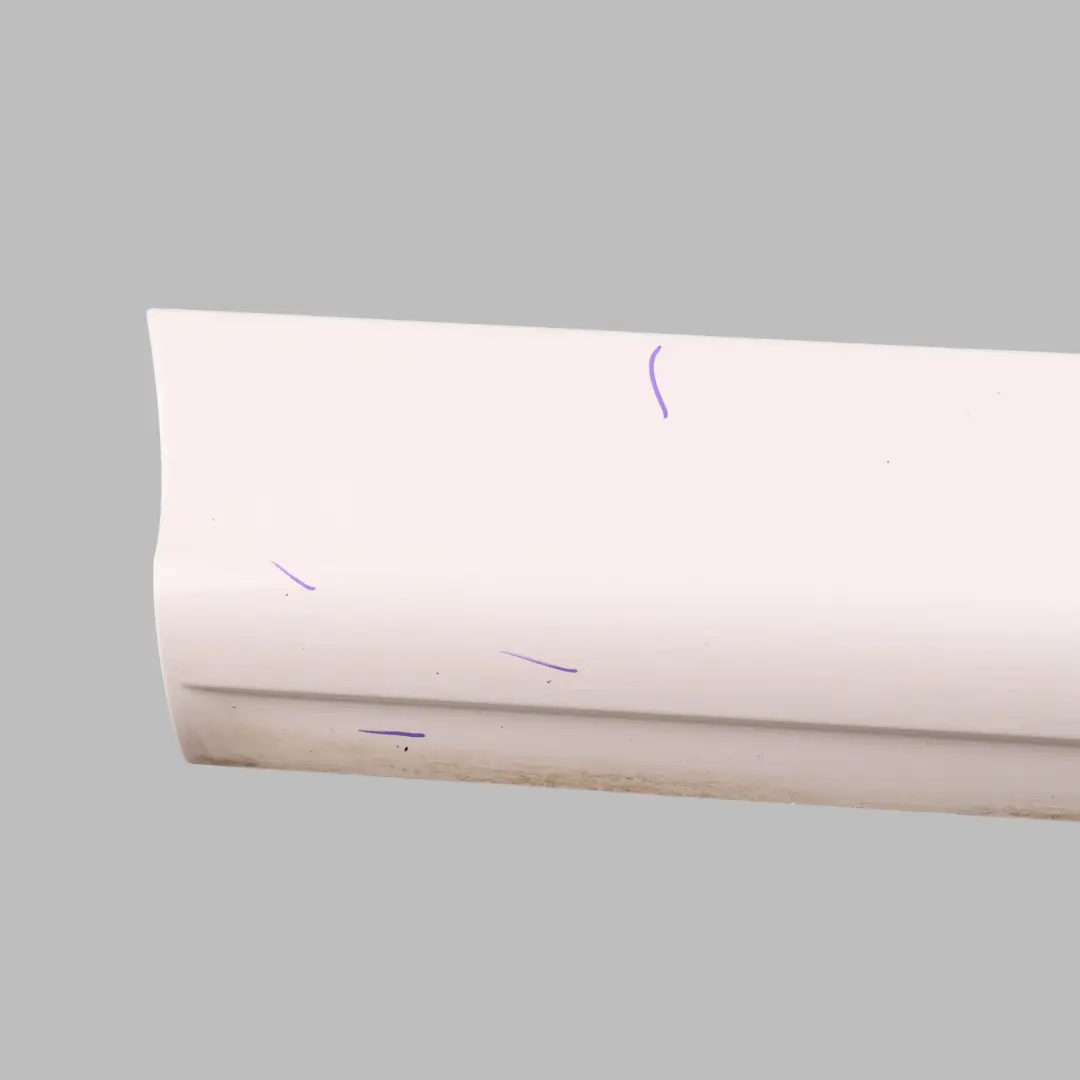 Audi Q7 4L Door Sill Cover Moulding Strip Rear Right O/S Ibis White - Y9C - SKU 4L0853970F-IWH - Part number 4L0853970F