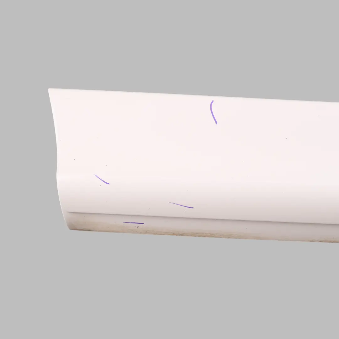 Door Sill Cover Moulding Strip Rear Right O/S Ibis White - Y9C to Audi Q7 4L with Part number 4L0853970F Audi Q7 4L Door Sill Cover Moulding Strip Rear Right O/S Ibis White - Y9C - SKU 4L0853970F-IWH - Part number 4L0853970F