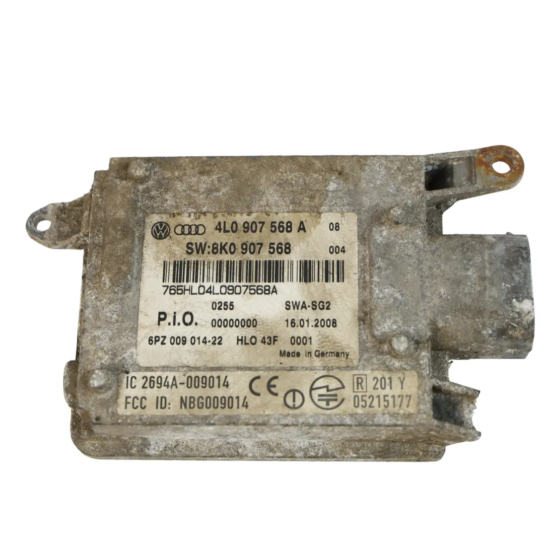 Unidad Radar Control Punto Ciego Izquierdo 8K0907568 para Audi Q7 4L con número de pieza 4L0907568A Audi Q7 4L Unidad Radar Control Punto Ciego Izquierdo 8K0907568 - SKU 4L0907568A-1 - Número de pieza 4L0907568A