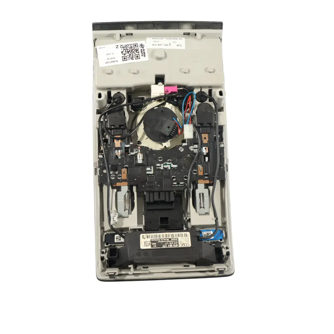 Panel Lámpara Luz Lectura Techo Interior Delantero para Audi Q7 4L con número de pieza 4L0947135T Audi Q7 4L Panel Lámpara Luz Lectura Techo Interior Delantero - SKU 4L0947135T - Número de pieza 4L0947135T