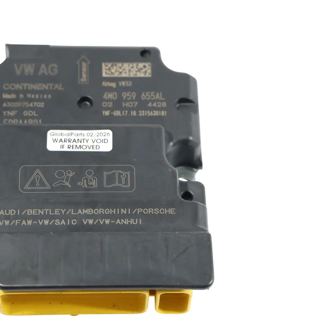 Audi A6 C8 Q7 4M Unité De Commande Du Module D'Air ECU - SKU 4M0959655AL - Numéro de pièce 4M0959655AL