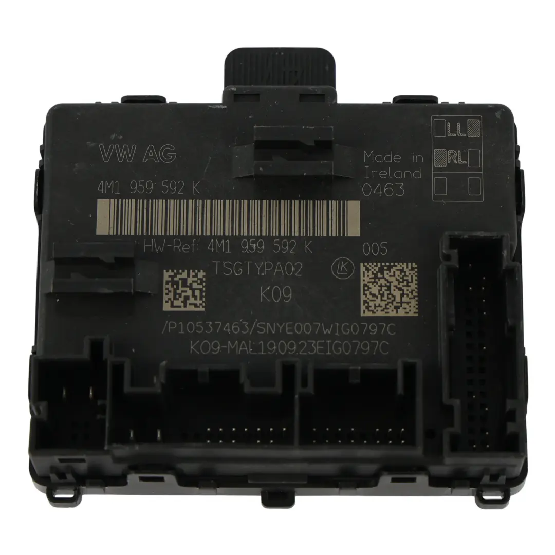 Audi A6 C8 A7 4K Türmodul Steuergerät ECU Vorne Beifahrerseite - SKU 4M1959592K - Teilenummer 4M1959592K