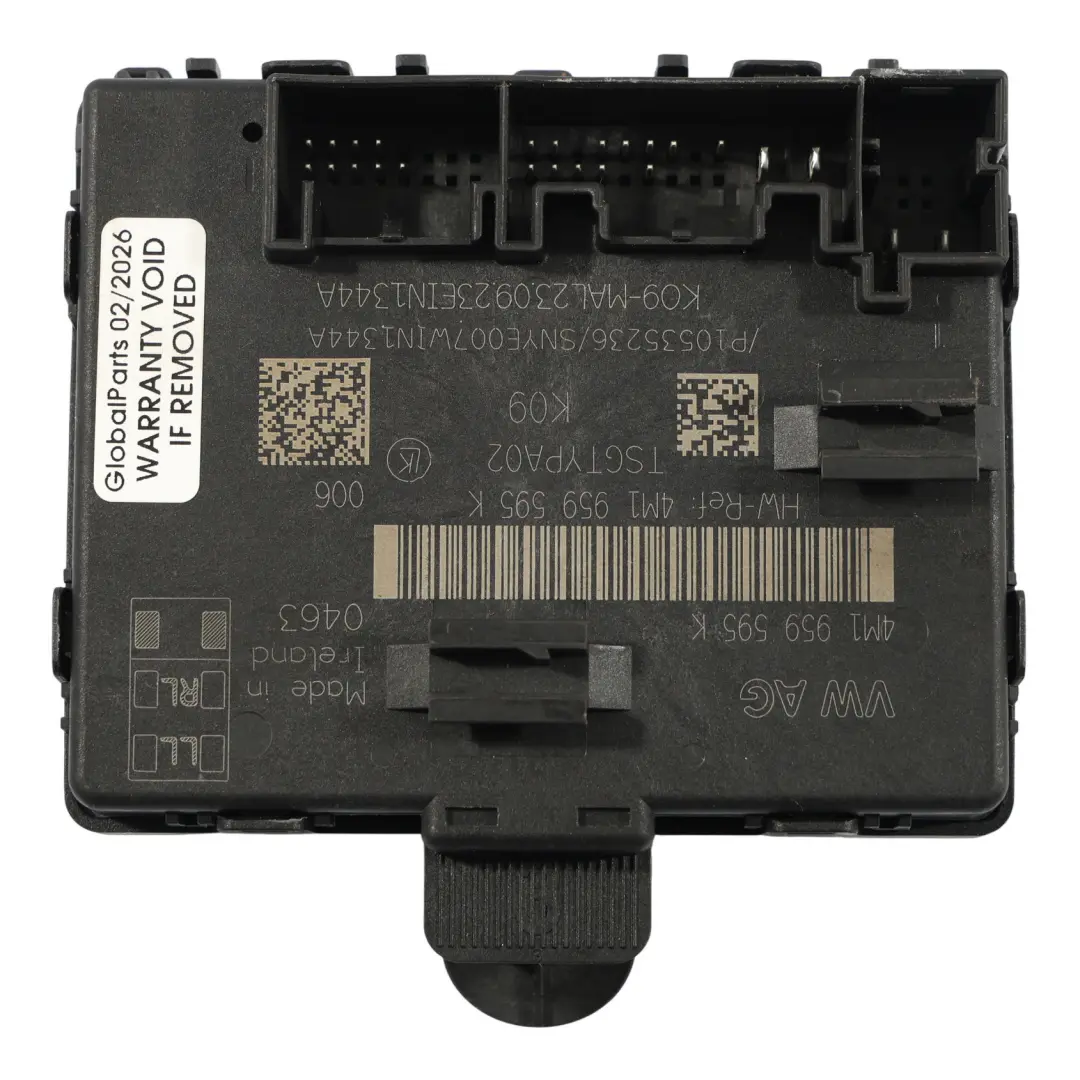 4K Modulo Porta Posteriore Sinistra Destra Controllo per Audi A6 C8 A7 con numero di parte 4M1959595K Audi A6 C8 A7 4K Modulo Porta Posteriore Sinistra Destra Controllo - SKU 4M1959595K - Numero di parte 4M1959595K