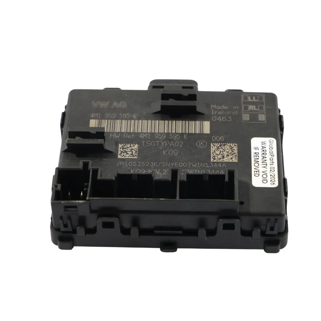 Audi A6 C8 A7 4K Module Porte Arrière Gauche Droite Unité Commande - SKU 4M1959595K - Numéro de pièce 4M1959595K