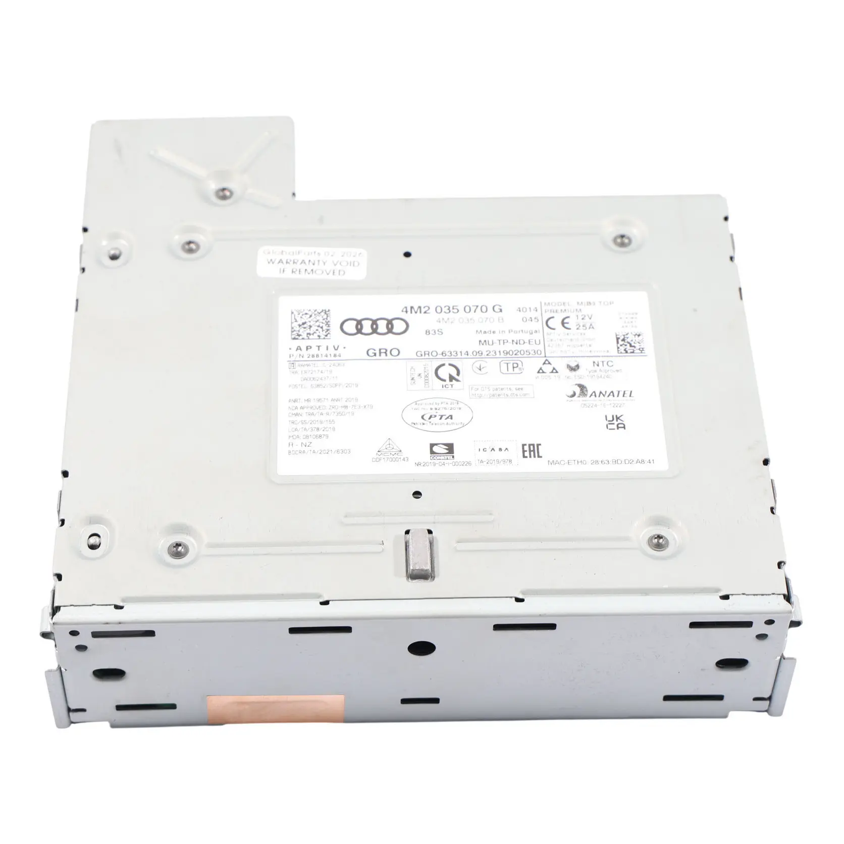 Audi Q7 4M CD Player Radio Multimedia Audio Head Unit 4M2035070C