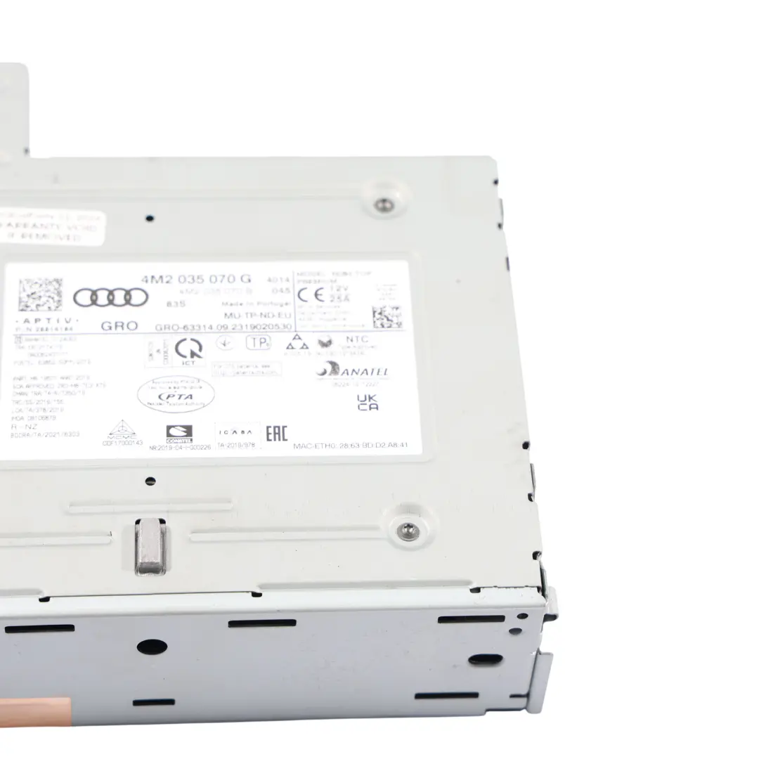Audi Q7 4M CD Player Radio Multimedia Audio Head Unit 4M2035070C - SKU RHD-4M2035070G - Part number 4M2035070G