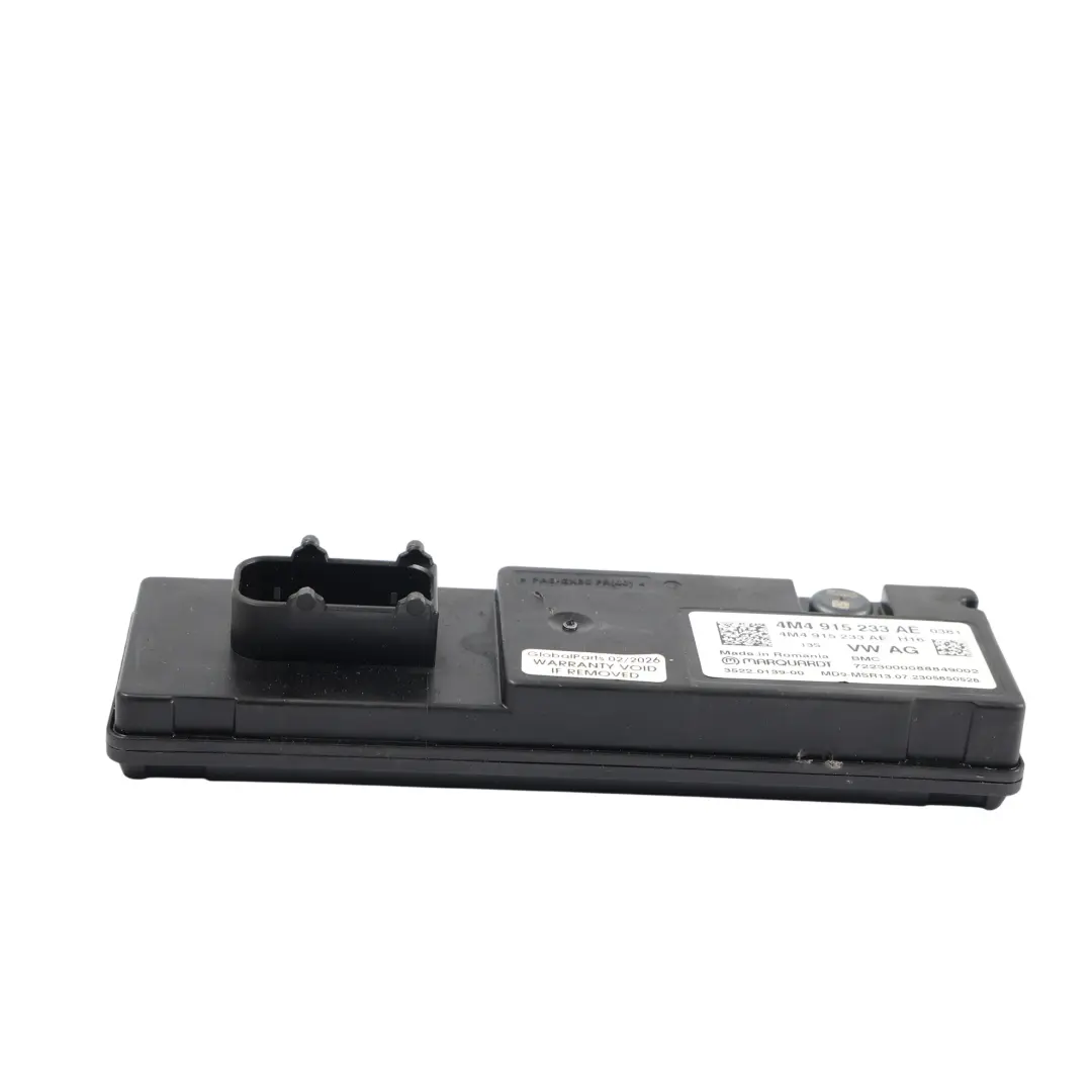 Audi A6 C8 Module Commande Surveillance Batterie Coffre Unité - SKU 4M4915233AE - Numéro de pièce 4M4915233AE