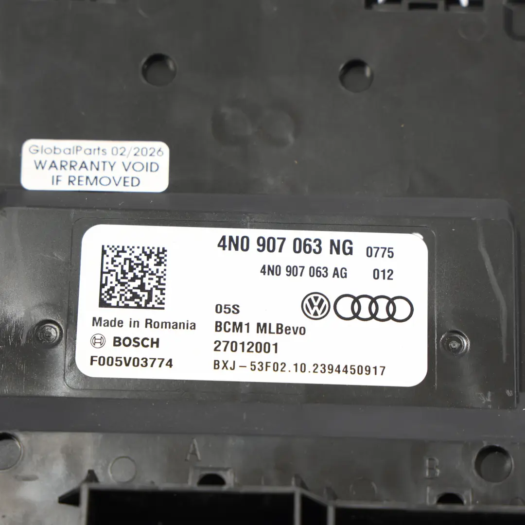 Modulo Carrozzeria BCM Centralina Elettronica ECU per Audi A6 C7 con numero di parte 4N0907063NG Audi A6 C7 Modulo Carrozzeria BCM Centralina Elettronica ECU - SKU 4N0907063NG - Numero di parte 4N0907063NG