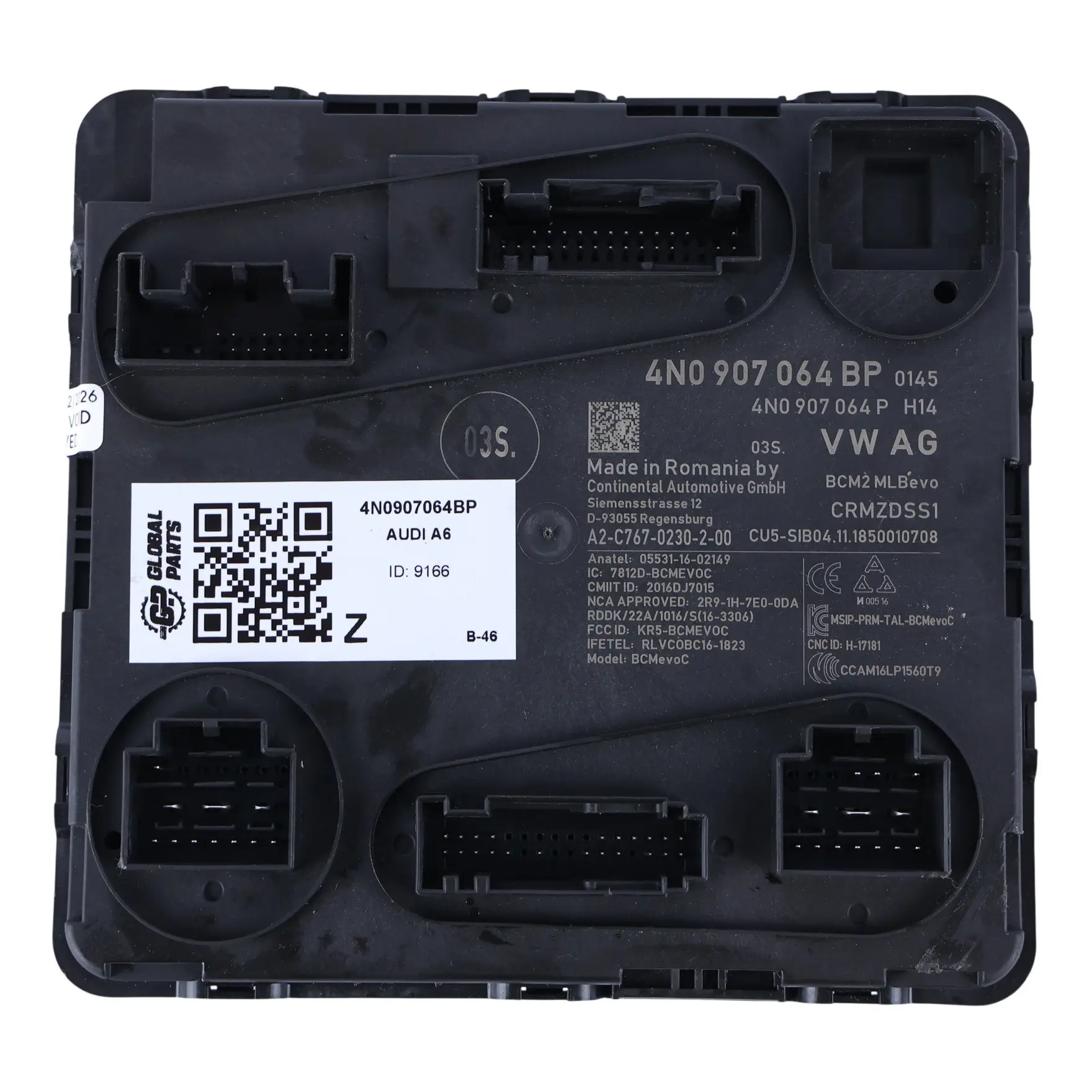 Audi A6 C8 Moduł Sterownik Jednostka Sterująca Komfortu ECU 4N0907064BP