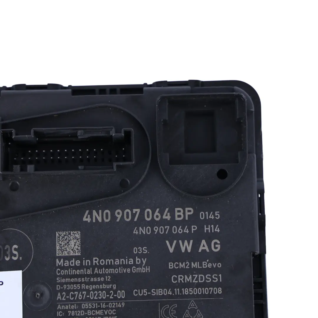 Central Control Unit Convenience System to Audi A6 C8 Comfort with Part number 4N0907064BP Audi A6 C8 Comfort Central Control Unit Convenience System - SKU 4N0907064BP - Part number 4N0907064BP