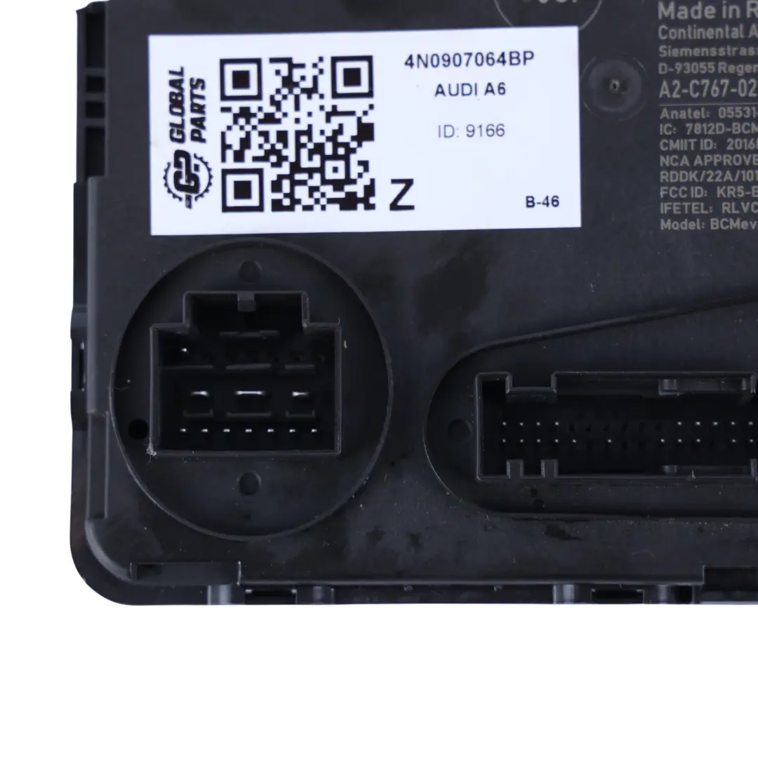 Audi A6 C8 Comfort Unidad Control Central Sistema Confort - SKU 4N0907064BP - Número de pieza 4N0907064BP
