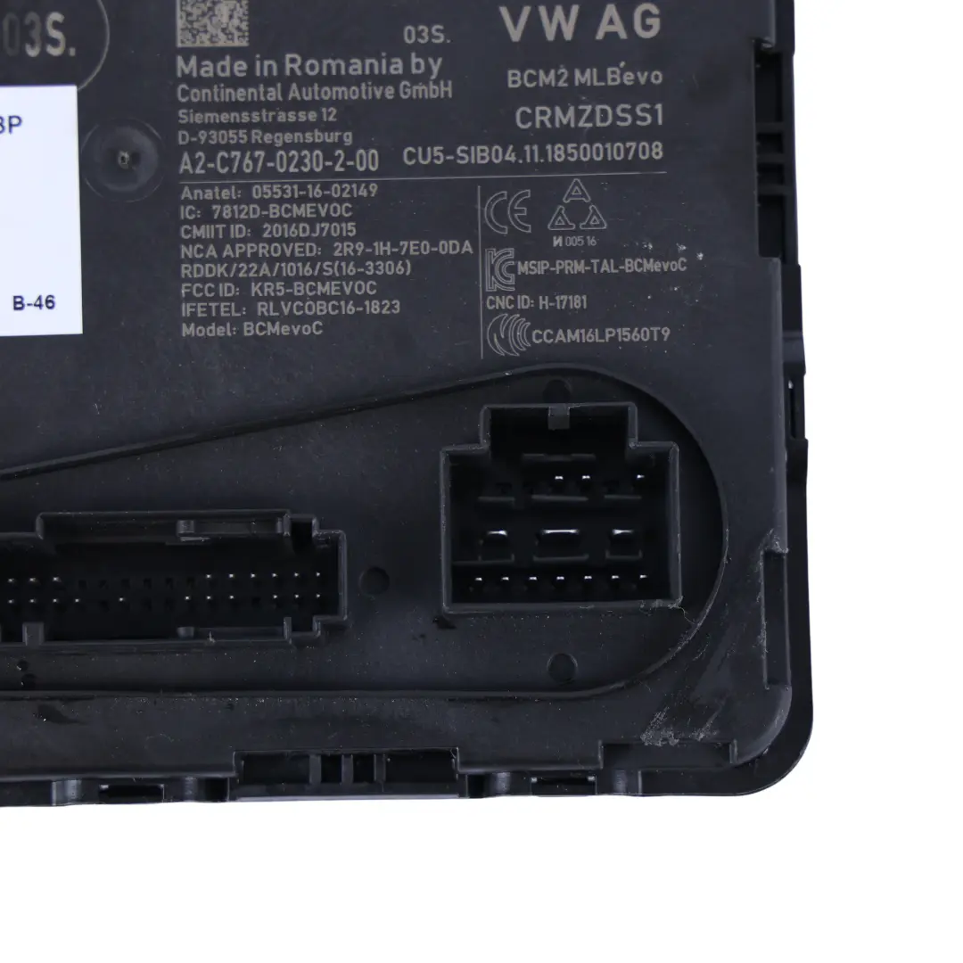 Unité Commande Centrale Système Confort pour Audi A6 C8 Confort à propos du numéro de pièce 4N0907064BP Audi A6 C8 Confort Unité Commande Centrale Système Confort - SKU 4N0907064BP - Numéro de pièce 4N0907064BP