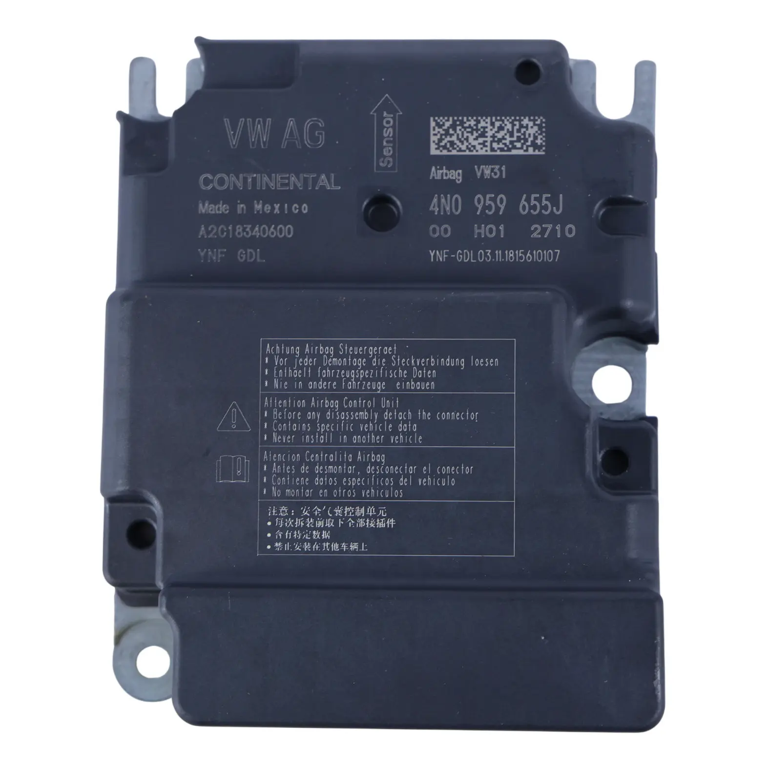 Audi A6 C8 A7 4K Modulo Aria Sensore Unità Di Controllo ECU 4N0959655J