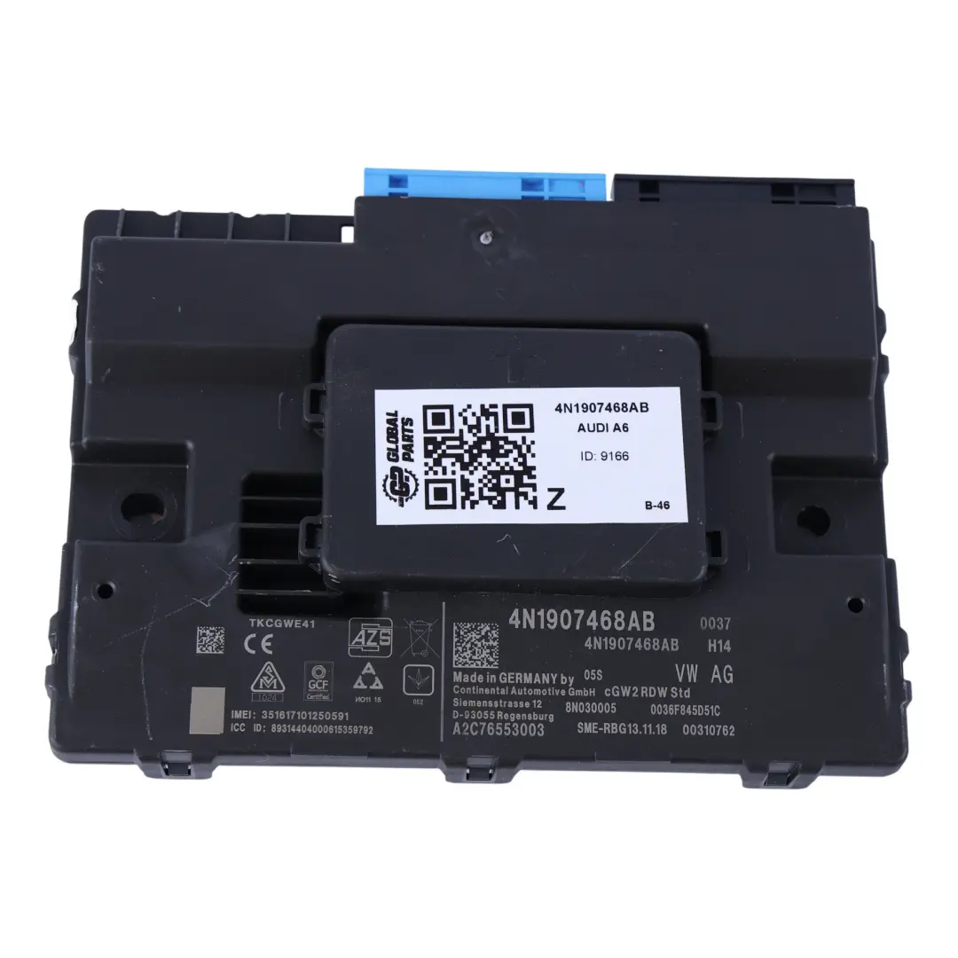 Gateway Module Diagnosis Interface Control Unit to Audi A6 C8 with Part number 4N1907468AB Audi A6 C8 Gateway Module Diagnosis Interface Control Unit - SKU 4N1907468AB - Part number 4N1907468AB