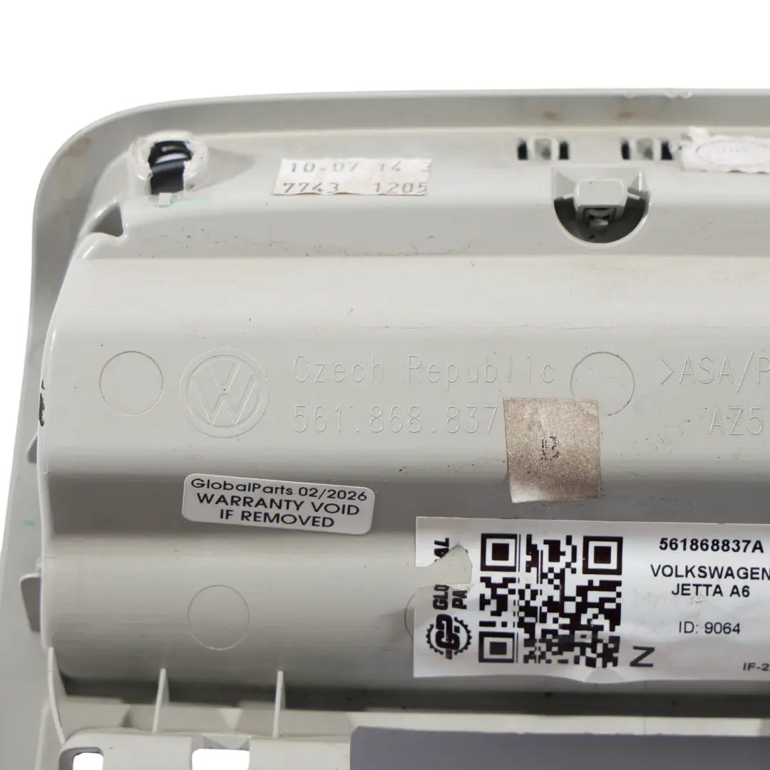 Jeta A6 Moldura Compartimento Almacenamiento Consola Techo para Volkswagen con número de pieza 561868837A Volkswagen Jeta A6 Moldura Compartimento Almacenamiento Consola Techo - SKU 561868837A - Número de pieza 561868837A