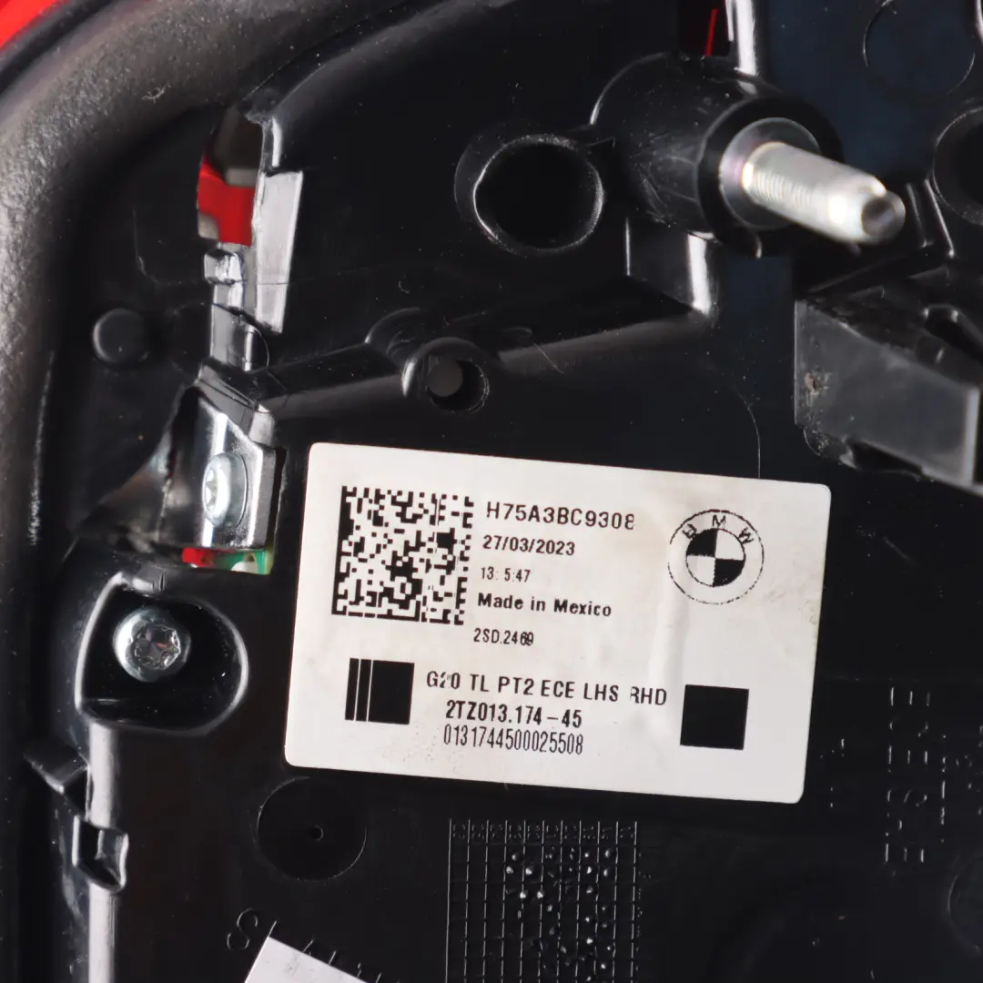 BMW G20 G28 Rear Tail Light Lamp Inner Left N/S 5A3BC93 - SKU RHD-5A3BC93 - Part number 5A3BC61