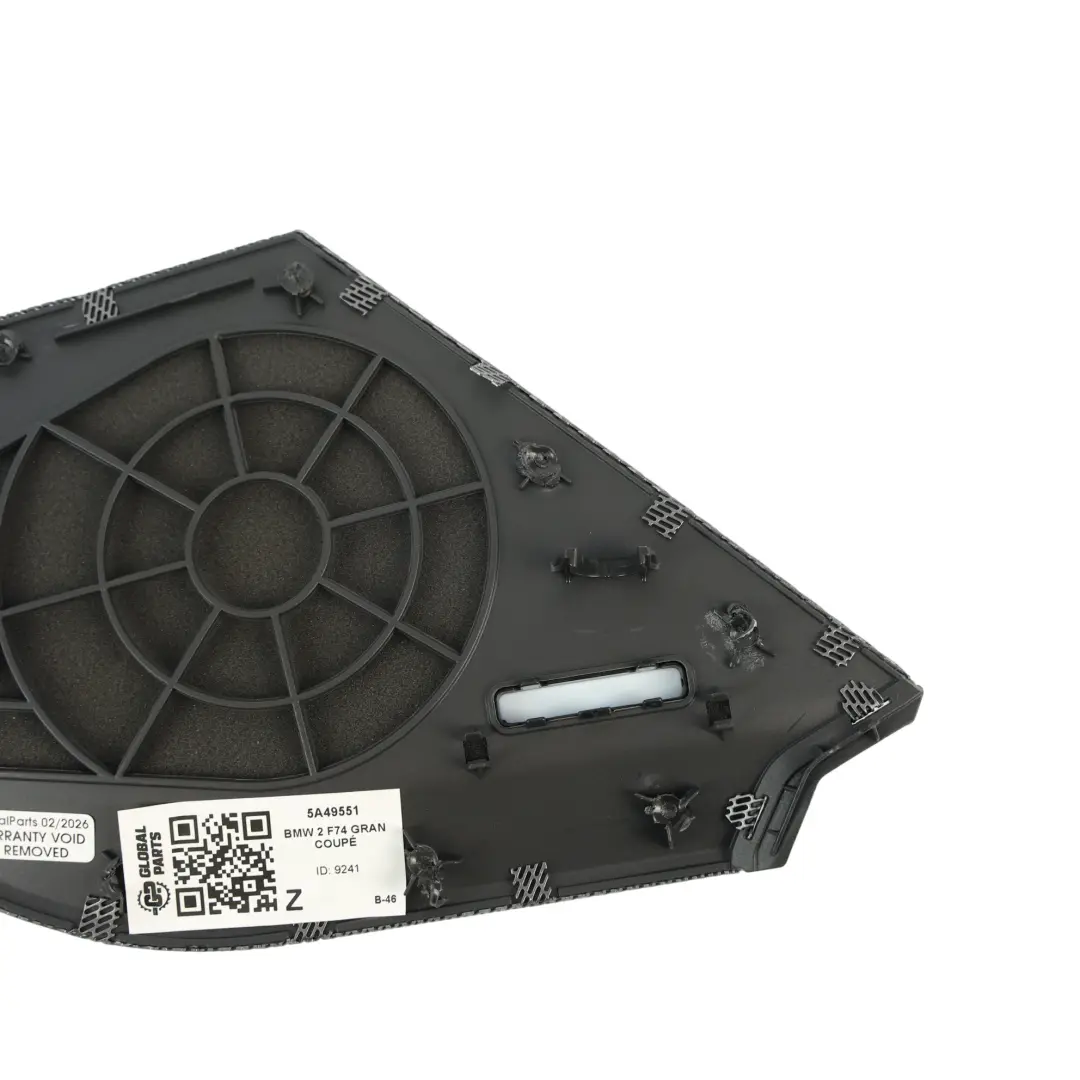 F74 Harman Kardon Lautsprecher Abdeckung Grill Tür Vorne Links für BMW F70 mit Teilenummer 5A49551 BMW F70 F74 Harman Kardon Lautsprecher Abdeckung Grill Tür Vorne Links - SKU 5A49551 - Teilenummer 5A49551