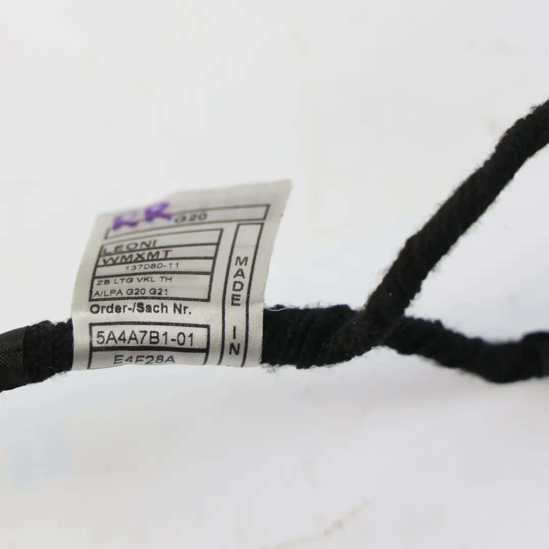 BMW G20 G21 LCI Rear Door Wiring Loom Harness Cable Left Right N/O/S - SKU 5A4A7B1 - Part number 5A4A7B1