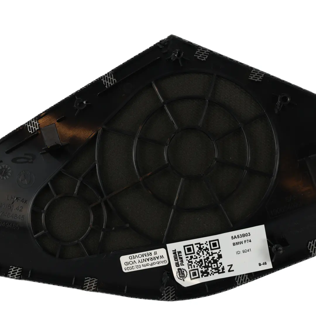 BMW F74 Gran Coupé Tapa Altavoz Puerta Trasera Izquierda - SKU 5A53B03 - Número de pieza 5A53B03