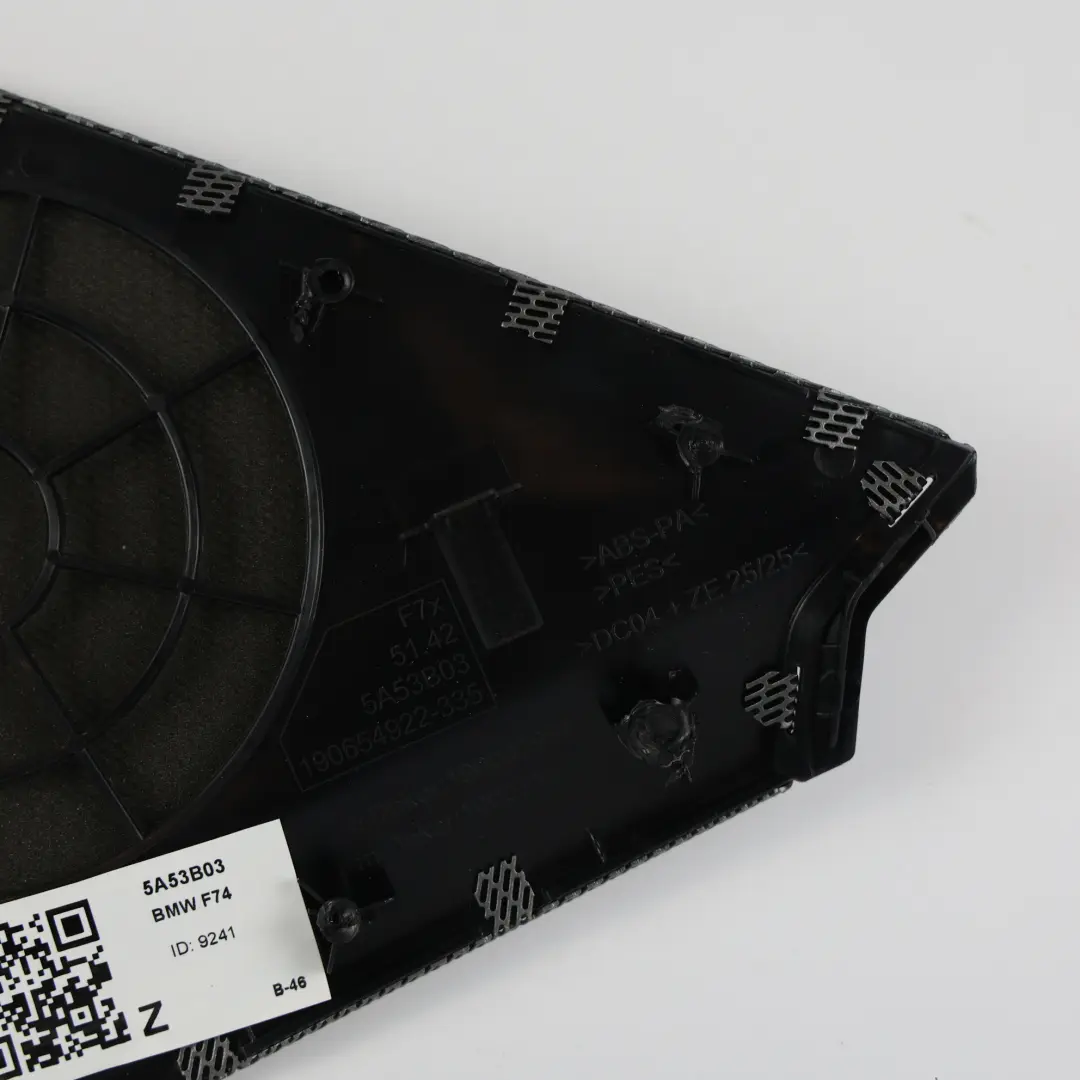 F74 Gran Coupé Couvercle D'Enceinte De Porte Arrière Gauche pour BMW à propos du numéro de pièce 5A53B03 BMW F74 Gran Coupé Couvercle D'Enceinte De Porte Arrière Gauche - SKU 5A53B03 - Numéro de pièce 5A53B03