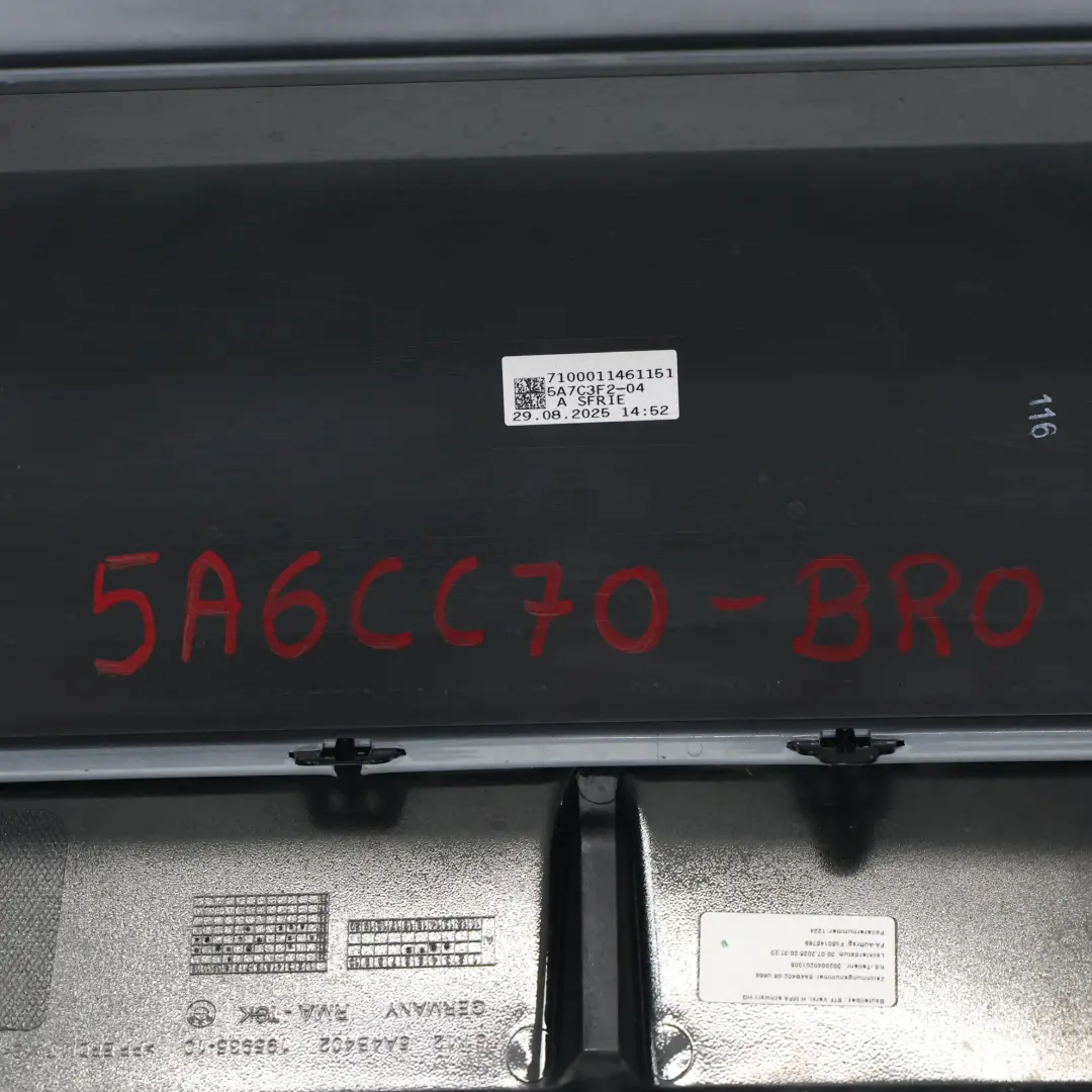 F74 Rear Bumper M Sport Trim Panel Cover M235iX Brooklyn Grey Metallic - C4P to BMW with Part number 5A6CC70 BMW F74 Rear Bumper M Sport Trim Panel Cover M235iX Brooklyn Grey Metallic - C4P - SKU 5A6CC70-BRO - Part number 5A6CC70