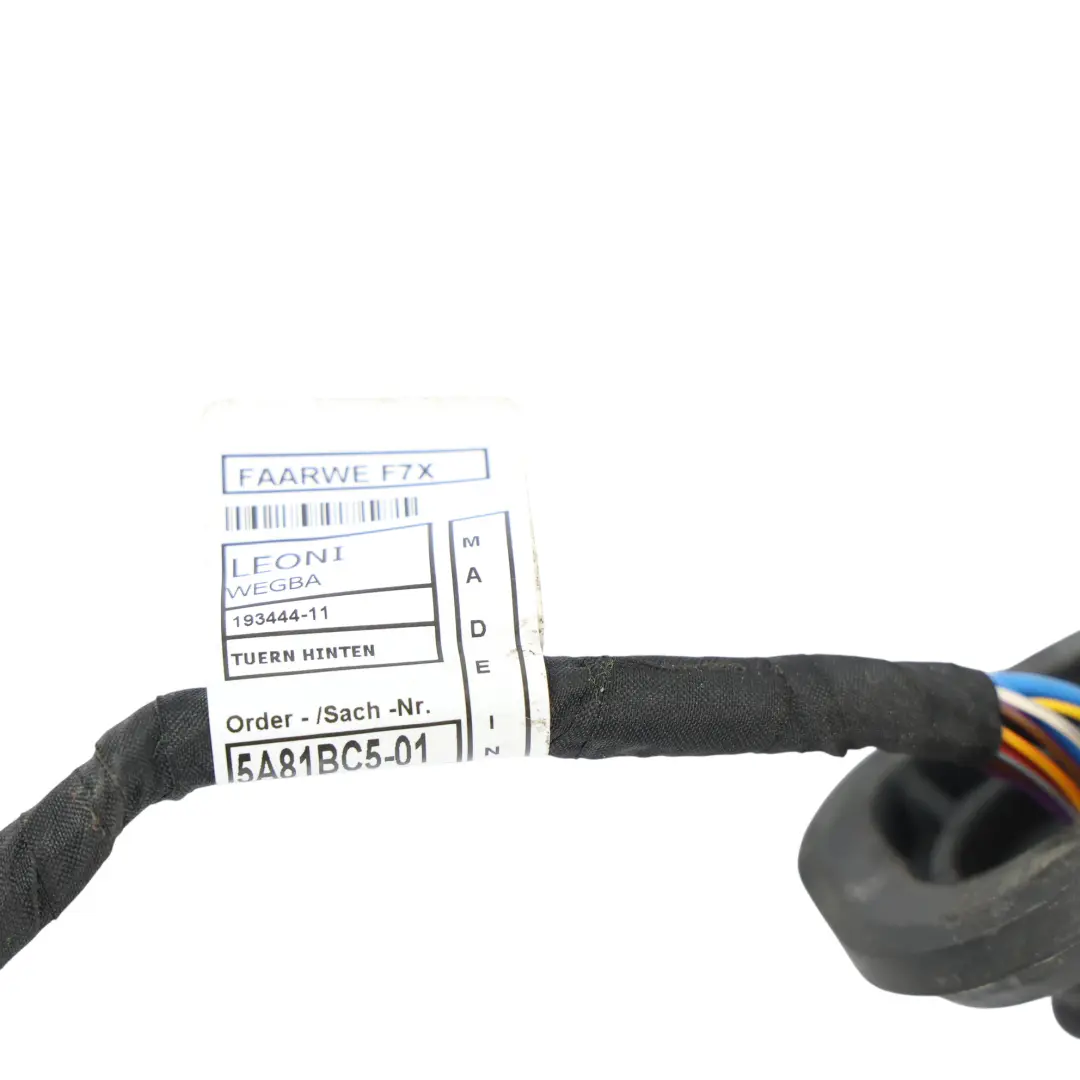 BMW F74 Rear Door Wiring Loom Harness Cable Left Right N/O/S - SKU 5A81BC5 - Part number 5A81BC5