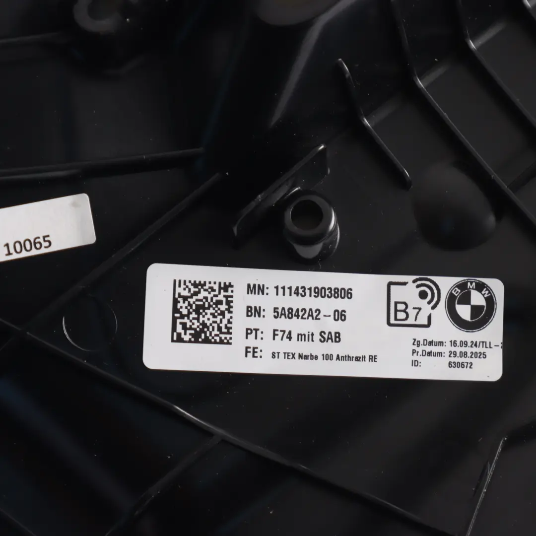 F74 Gran Coupé Rear Seat Finisher Imitation Leather Black Right O/S to BMW with Part number 5A842A2 BMW F74 Gran Coupé Rear Seat Finisher Imitation Leather Black Right O/S - SKU 5A842A2 - Part number 5A842A2