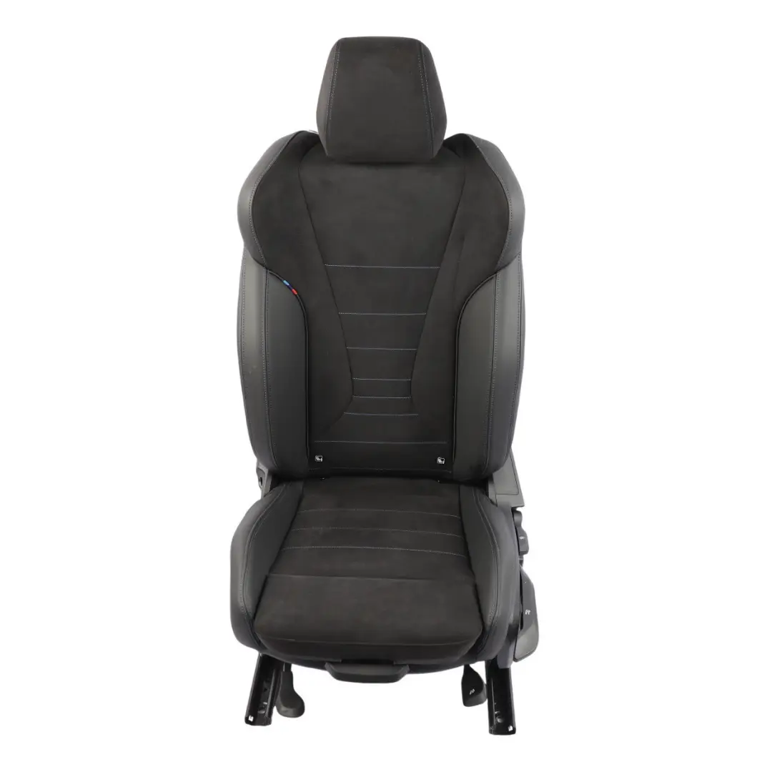 BMW F70 F74 Front Seat Sport Heated Leather Alcantara Black Left N/S - SKU 5B673B5-1 - Part number 5B673B5